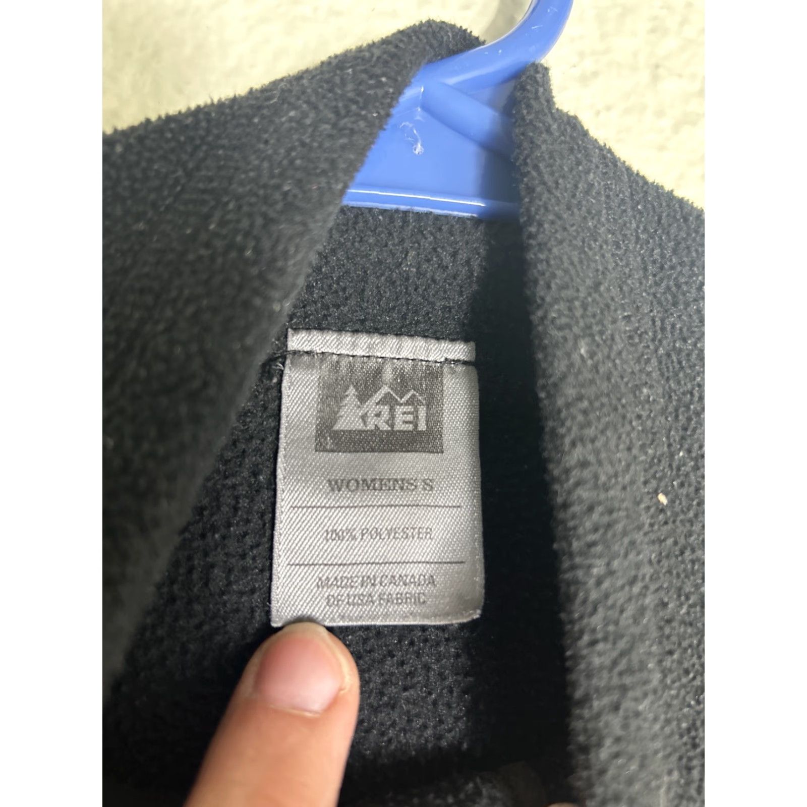 Vintage REI Womens Small 1/4 Zip Black Fleece Windbreaker Jacket Windstopper 19” Chest 24” Length (Adult Womens) Size S / US 4 / IT 40 - 7 Thumbnail
