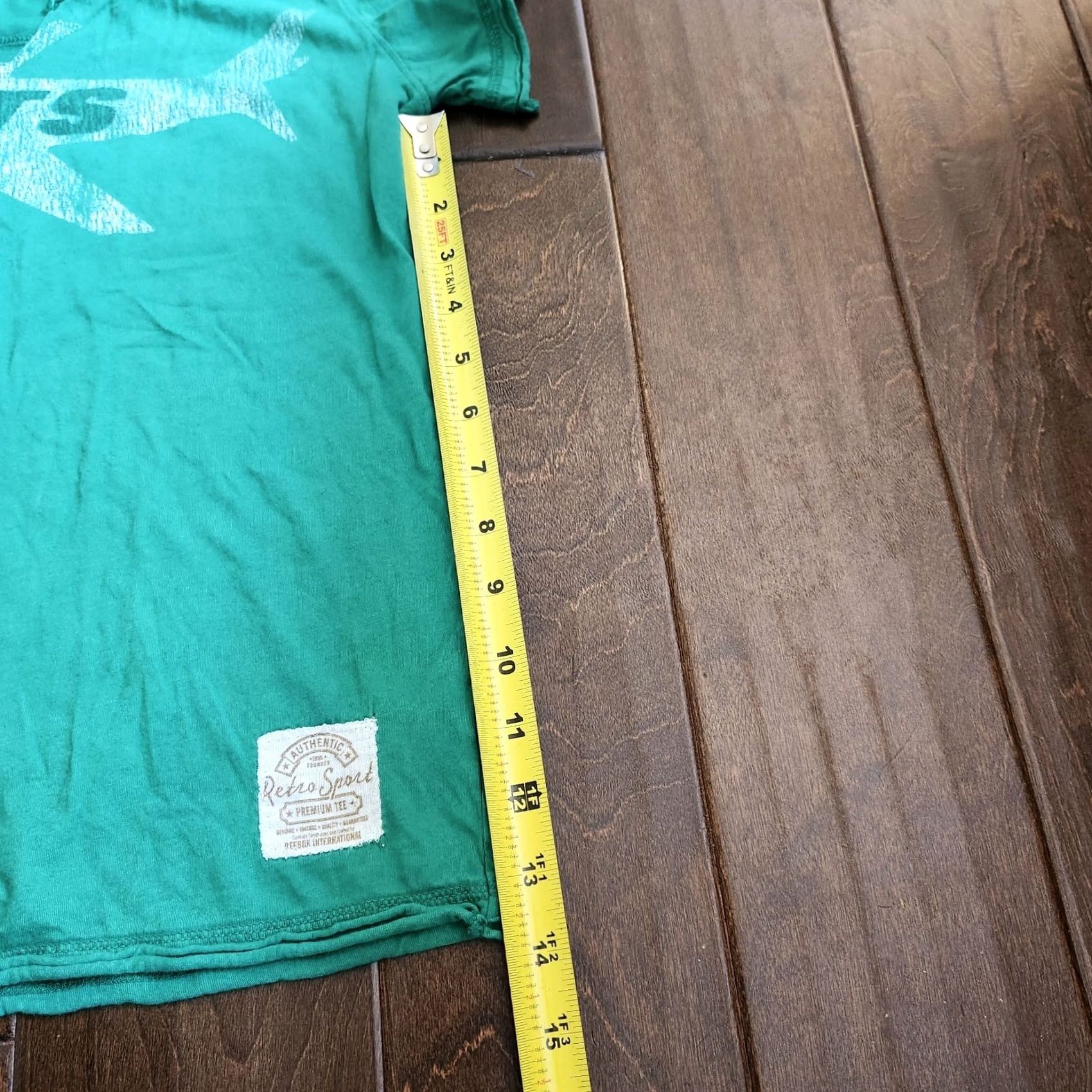 Vintage Retro Sport New York Jets Logo Junior Shirt M Teens V-Neck Green Short Sleeve Pullover 100% Cotton Casual Travel Size M / US 6-8 / IT 42-44 - 7 Thumbnail