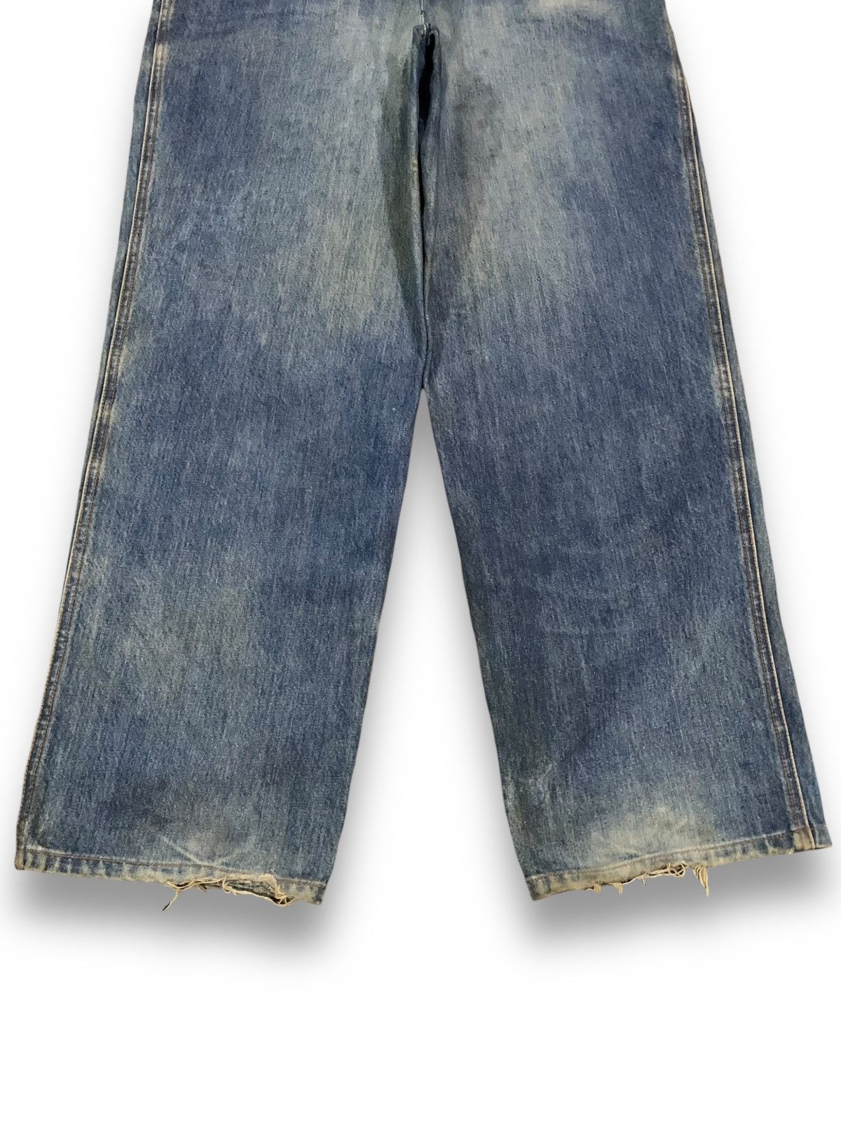 Valentino Vintage Mario Valentino Mud Washed Baggy Distressed Jeans Size US 32 / EU 48 - 12 Thumbnail