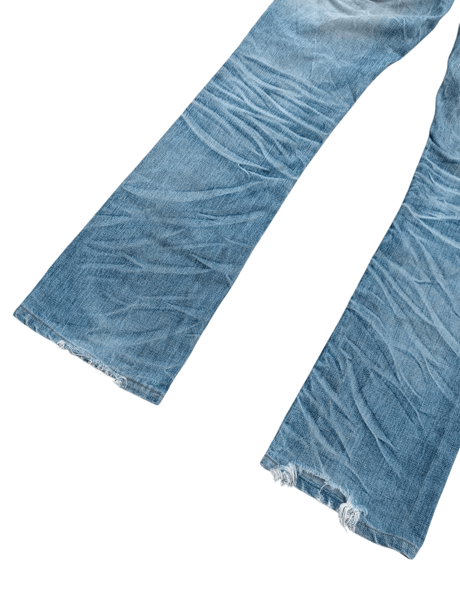 If Six Was Nine × Japanese Brand × Le Grande Bleu (L.G.B.) FLARED🔥Japanese Brand Kesson Distressed Whiskers Denim E192 Size US 31 - 14 Thumbnail