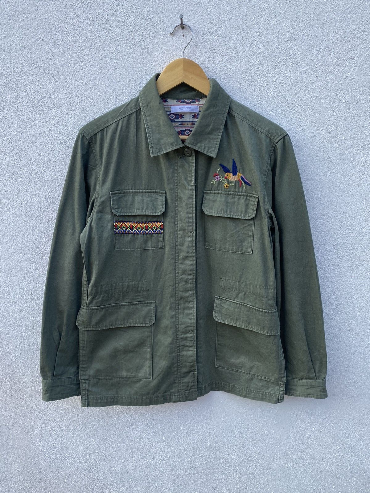 Other Back number army / military embroidery uniform jacket Size US L / EU 52-54 / 3 - 3 Thumbnail