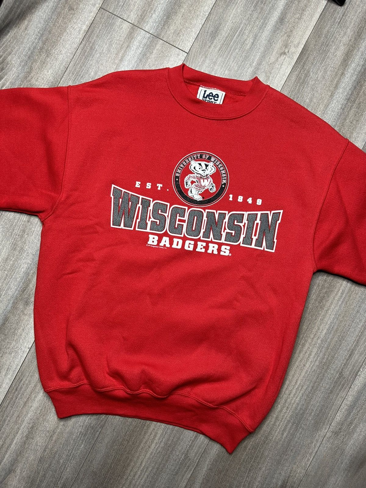 Vintage Vintage Y2K Wisconsin Badgers Lee Crewneck Sweatshirt Size US M / EU 48-50 / 2 - 2 Thumbnail
