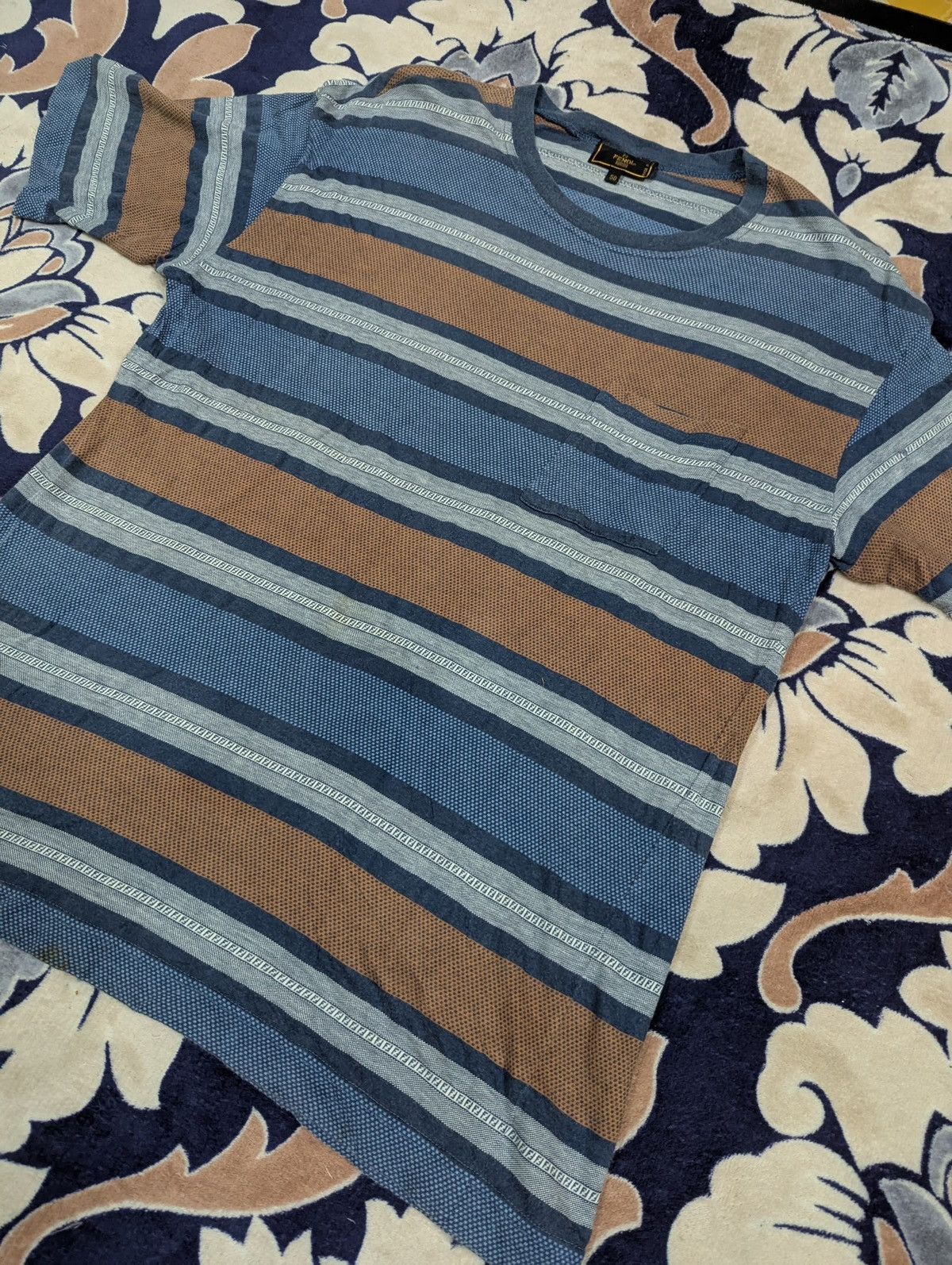 Fendi Fendi Stripe T Shirt Size US L / EU 52-54 / 3 - 3 Thumbnail