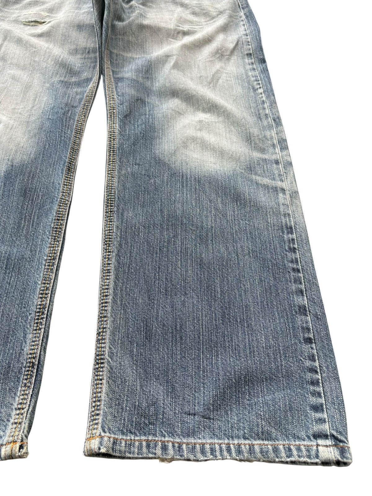 Edwin Exclusive Vintage Edwin Faded Distressed Baggy Jeans Size US 36 / EU 52 - 7 Thumbnail