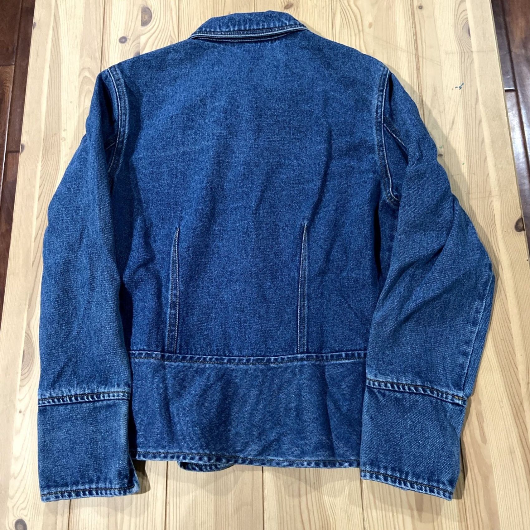 Bill Blass VINTAGE Bill Blass Denim Jean Jacket Shirt Jacket S Blue 1990s Grunge Mens Womens Boys Girls Size 28" / US 6 / IT 42 - 6 Thumbnail
