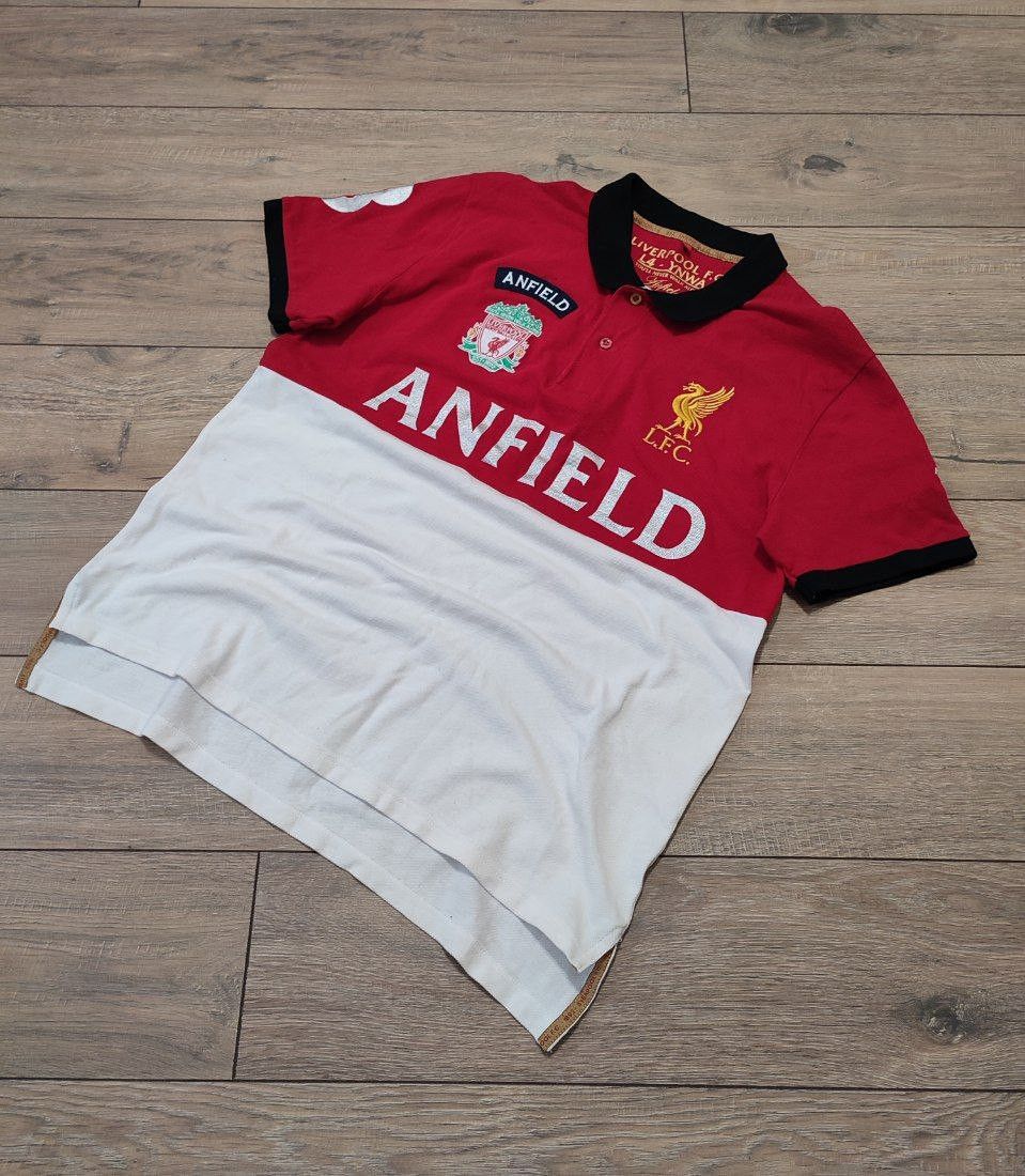 Other Soccer Polo T shirt LFC Liverpool team ,big logo embroidered Size US L / EU 52-54 / 3 - 2 Thumbnail