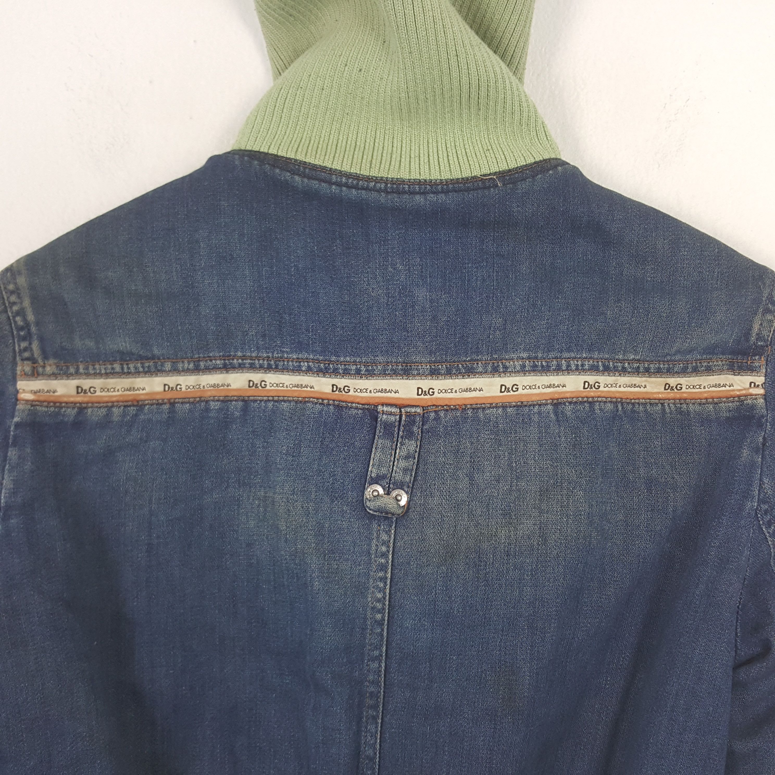 Dolce & Gabbana Vintage Dolce & Gabbana Italian Brand Crop Denim Jacket RR4 Size XS / US 0-2 / IT 36-38 - 4 Thumbnail