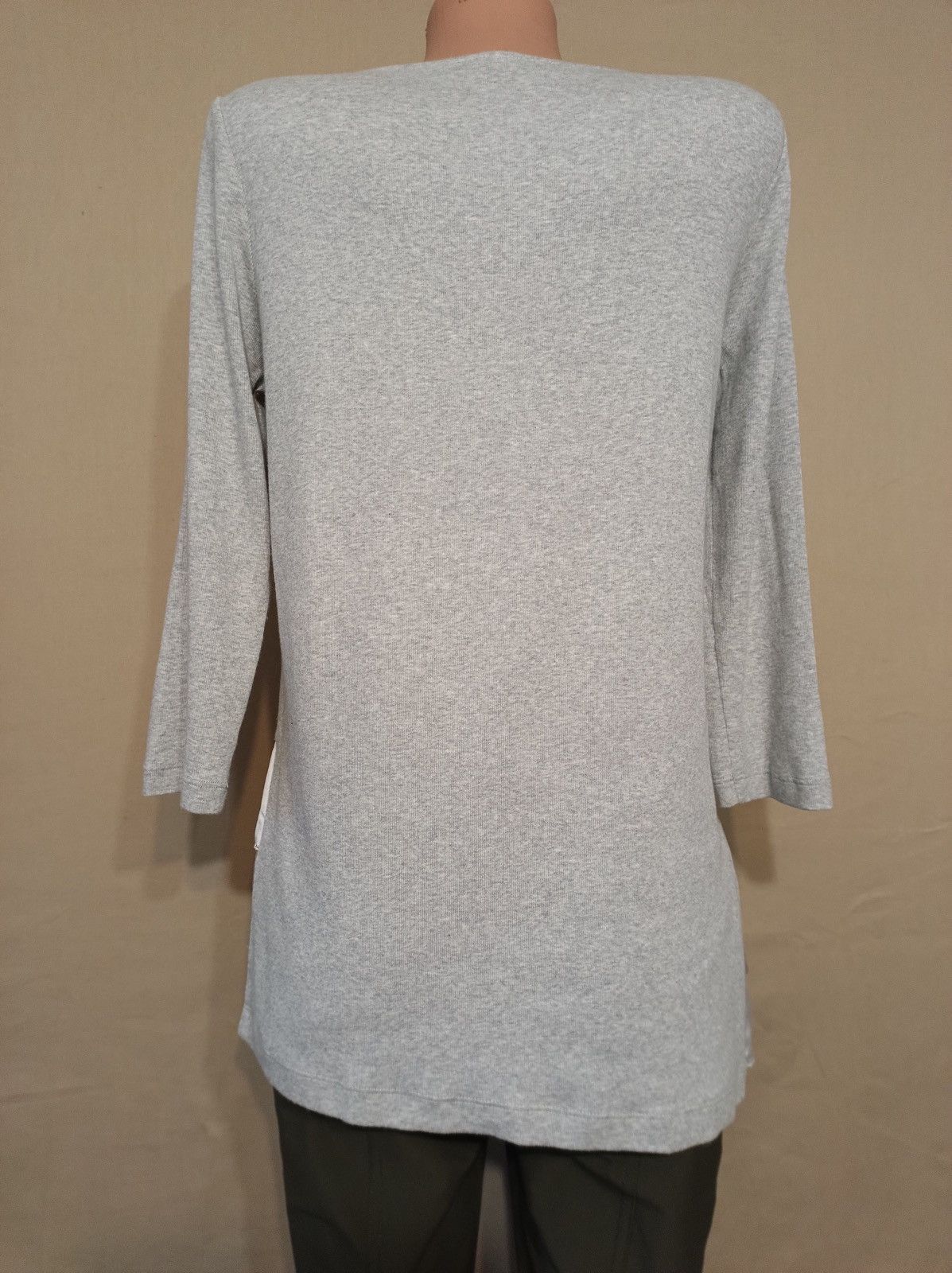 Fabiana Filippi Fabiana Filippi Grey Cotton Silk Blouse Shirt Size M Size M / US 6-8 / IT 42-44 - 7 Thumbnail