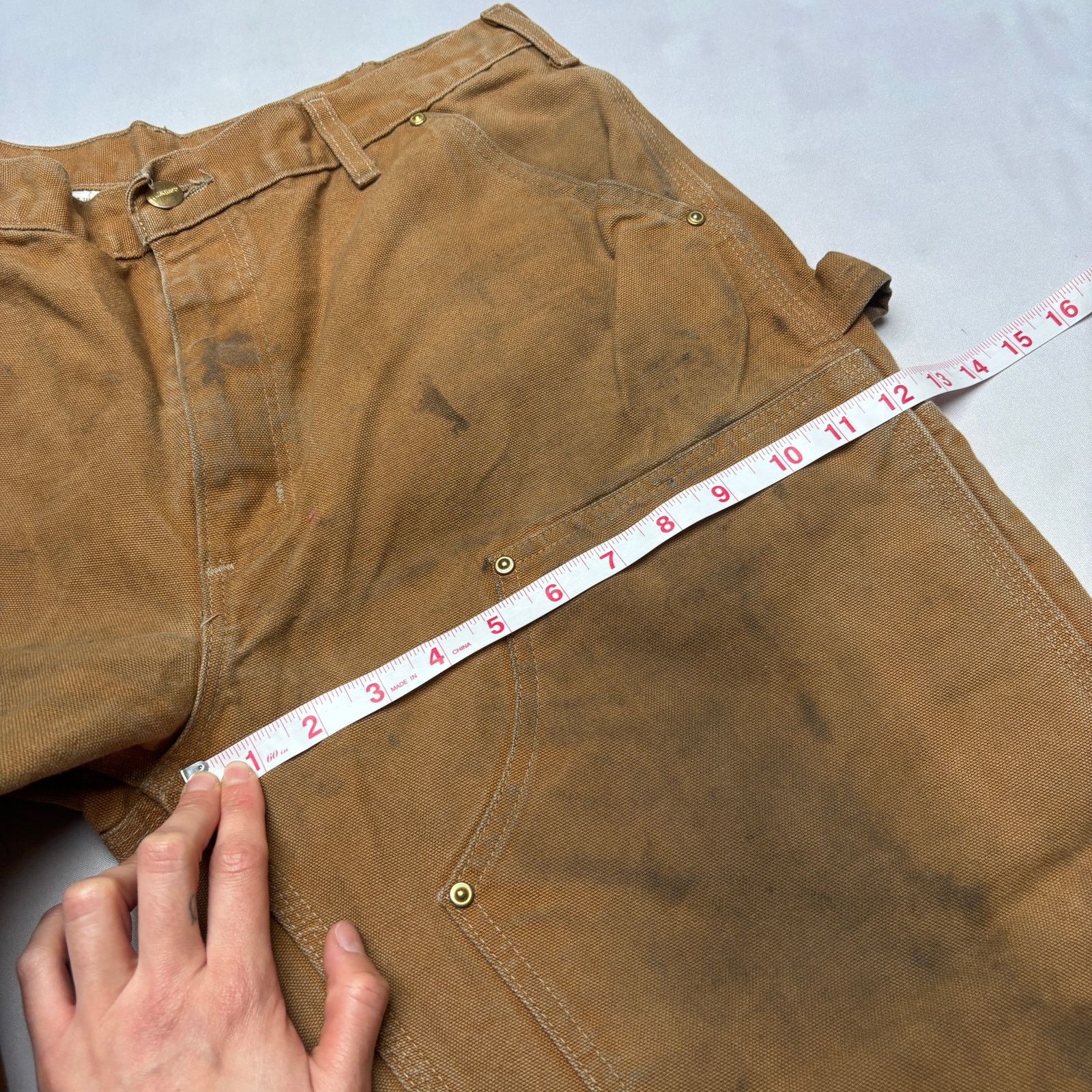 Carhartt Carhartt Iconic B01 Firm Duck Double Front Dungaree Pants 30 Size US 30 / EU 46 - 8 Thumbnail