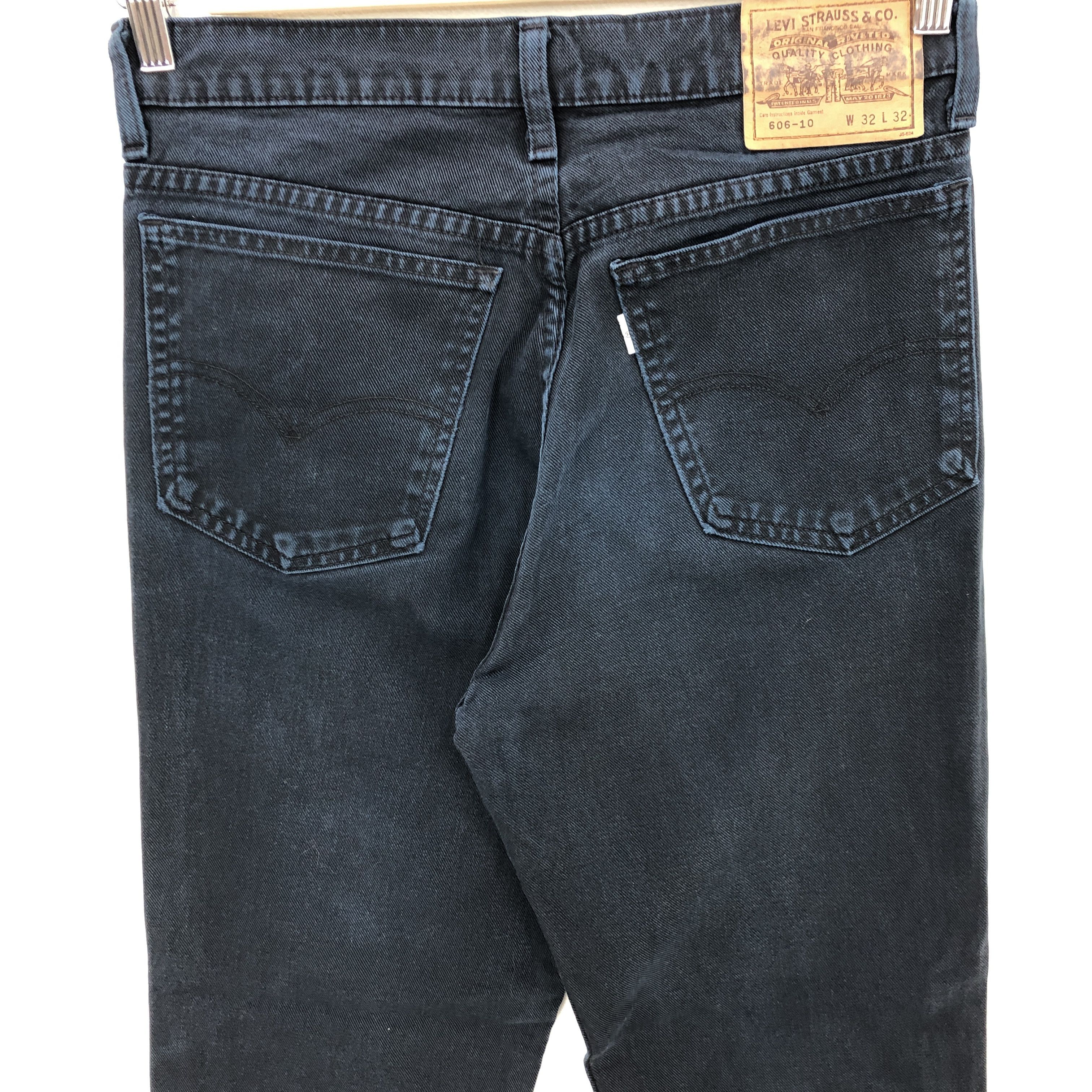 Levi's Vintage Levis Faded Black Jeans Levi's 606 Light Wash Denim Size US 30 / EU 46 - 4 Thumbnail