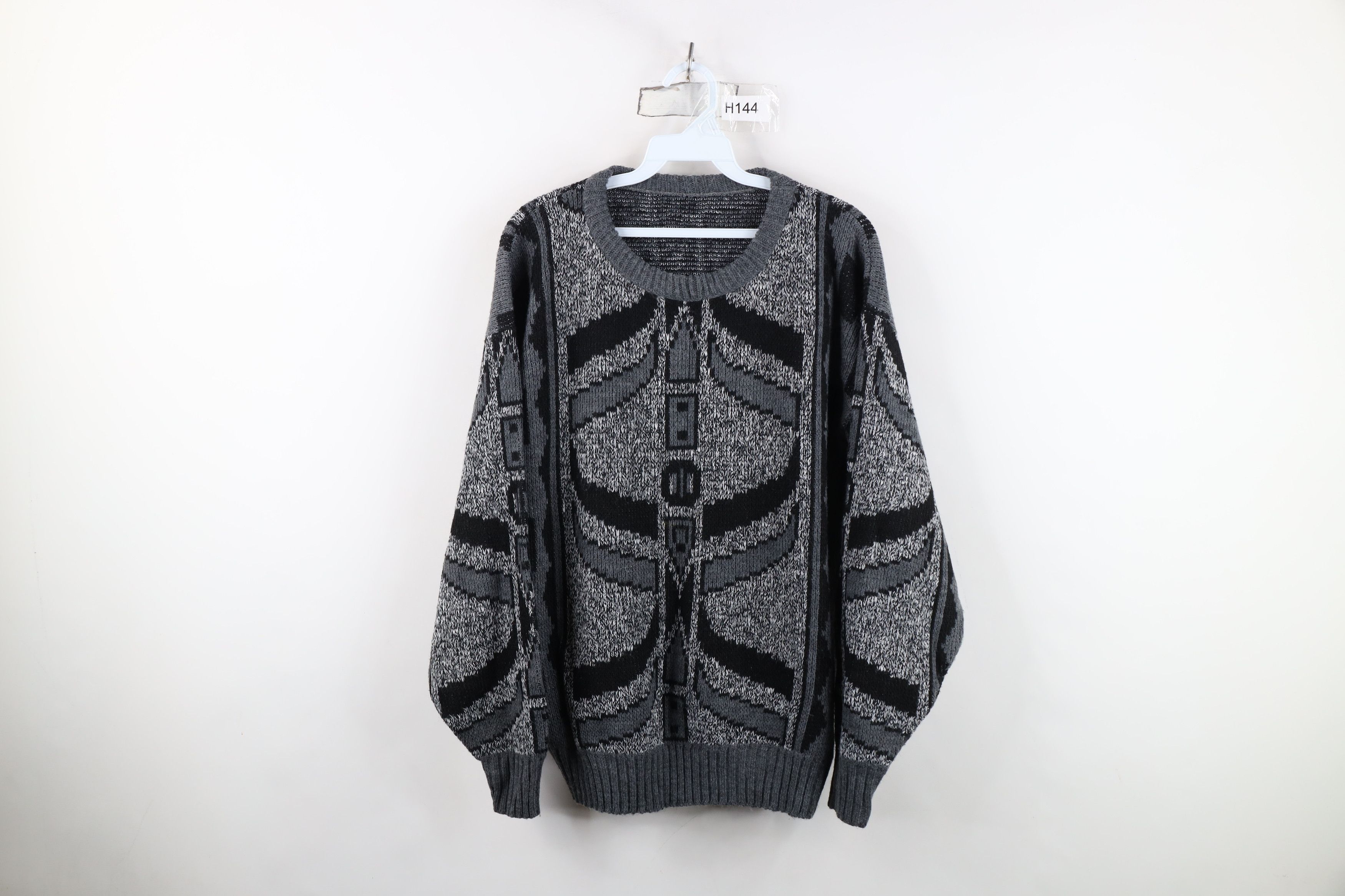 Vintage Vintage 90s Streetwear Chunky Ribbed Knit Crewneck Sweater Size US M / EU 48-50 / 2 - 1 Thumbnail