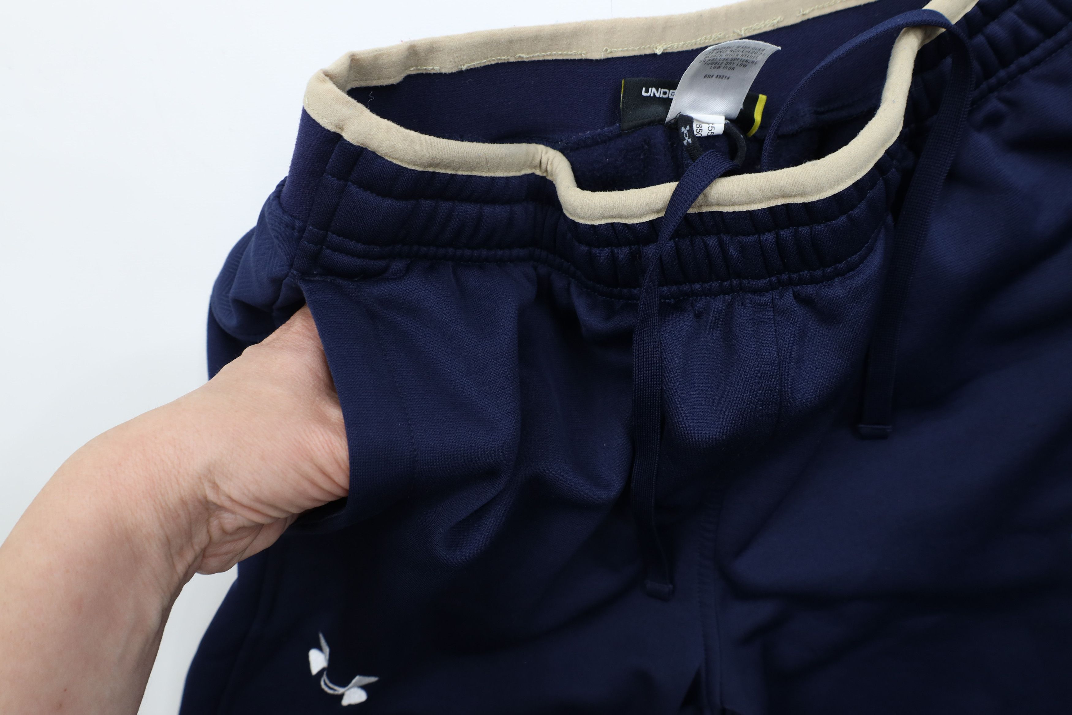 Under Armour × Vintage Under Armour Notre Dame University Fleece Lined Sweatpants Size US 32 / EU 48 - 9 Thumbnail