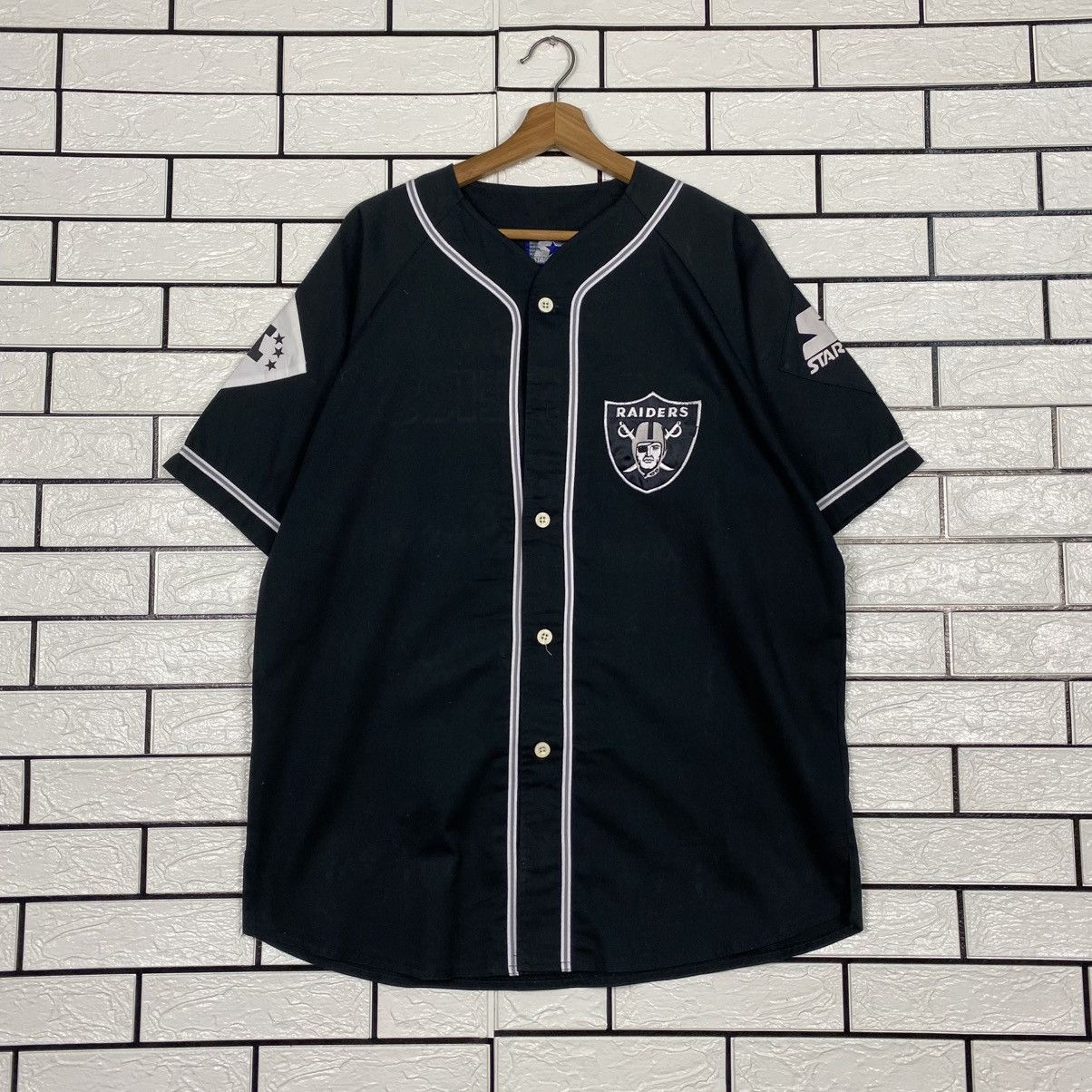 Starter 📌Sportwear Button Shirt Bowling Starter Raiders Big Logo Size US L / EU 52-54 / 3 - 2 Thumbnail