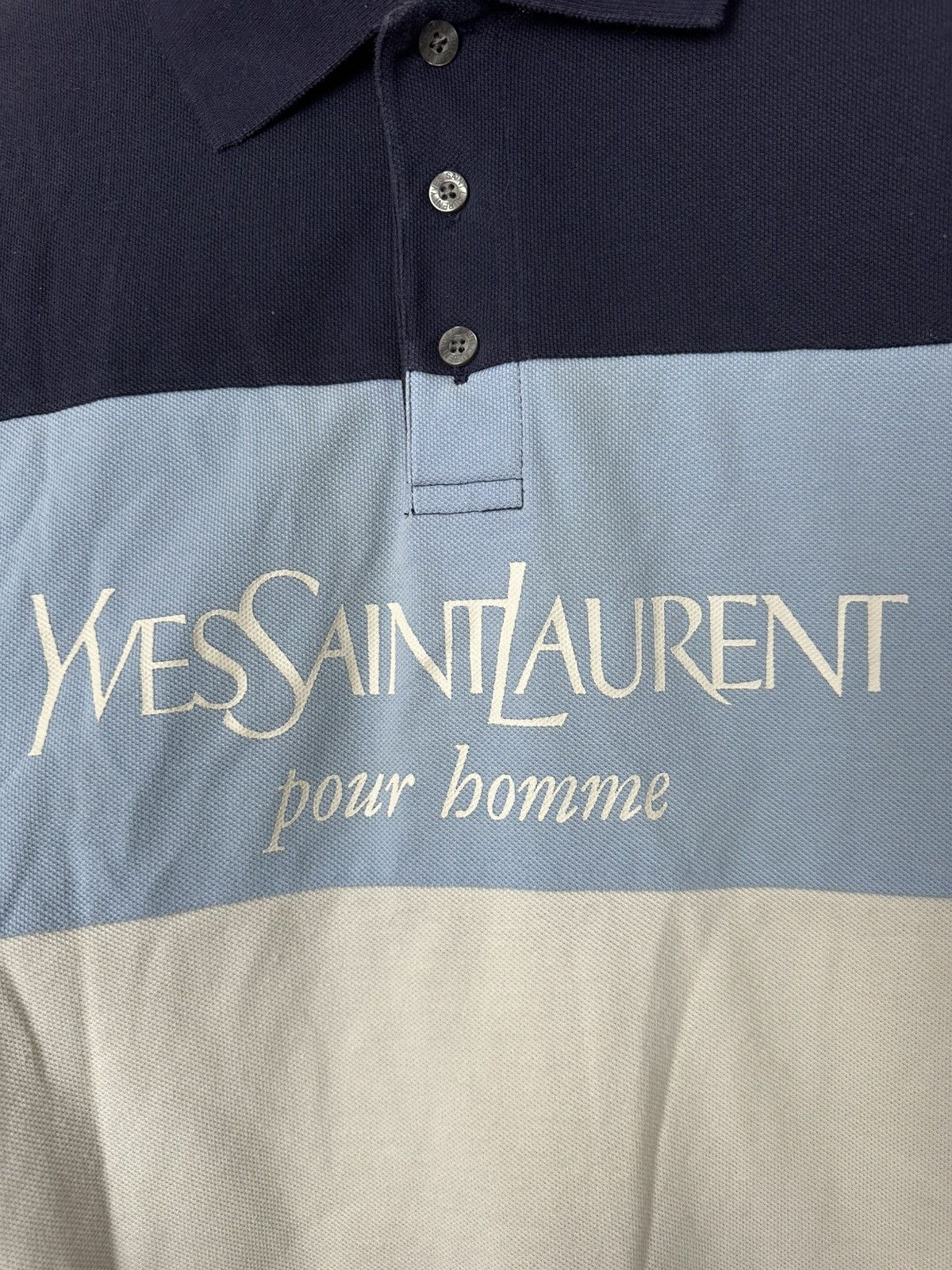 Yves Saint Laurent Yves Saint Laurent YSL Vintage Polo T-Shirt Big Logo Size US M / EU 48-50 / 2 - 7 Thumbnail