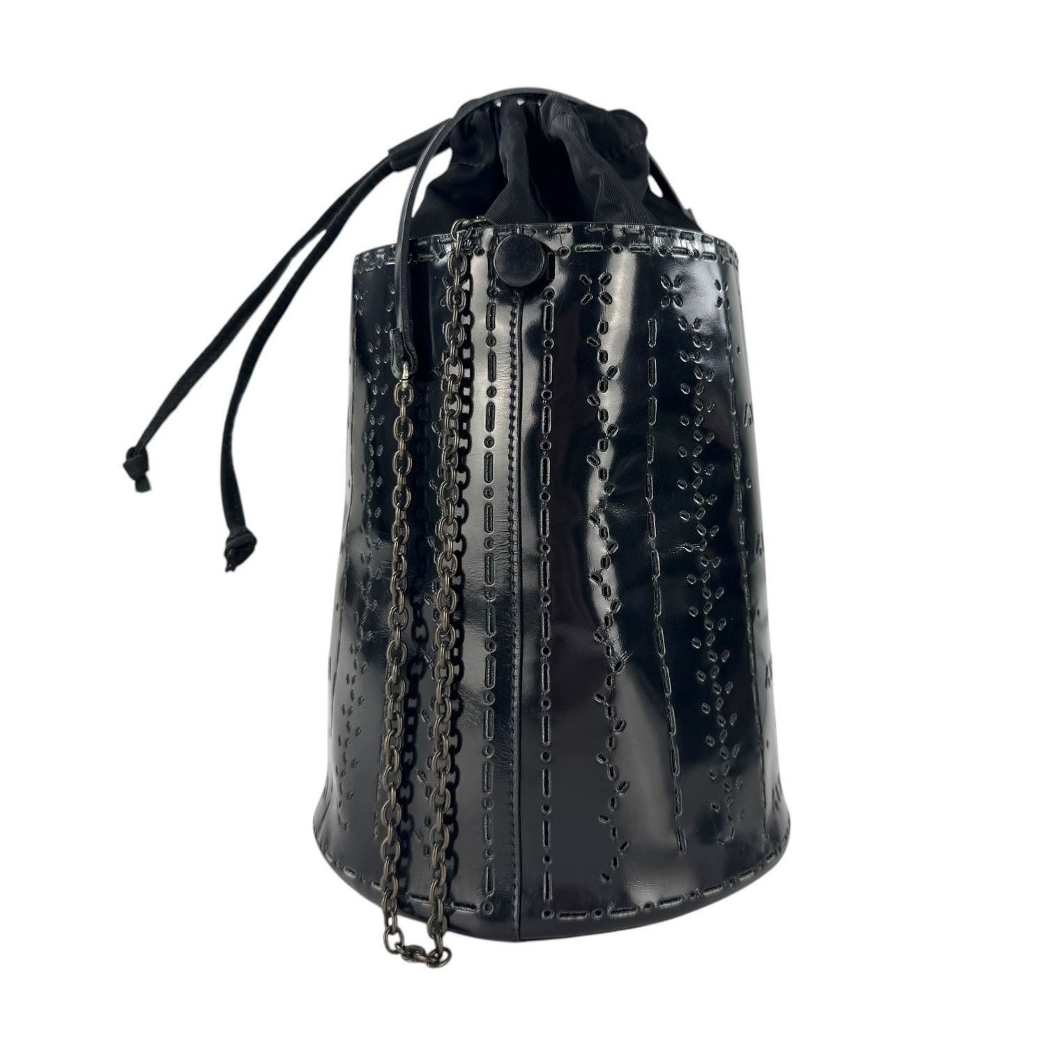 Prada Prada Vintage Perforated Chain Bucket Bag Size ONE SIZE - 6 Thumbnail