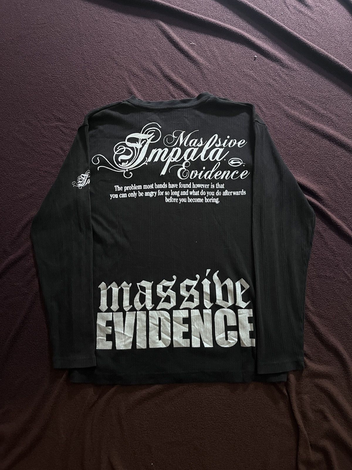 Japanese Brand Impala Massibe EVIDENCE Poem Longsleeve Size US M / EU 48-50 / 2 - 2 Thumbnail