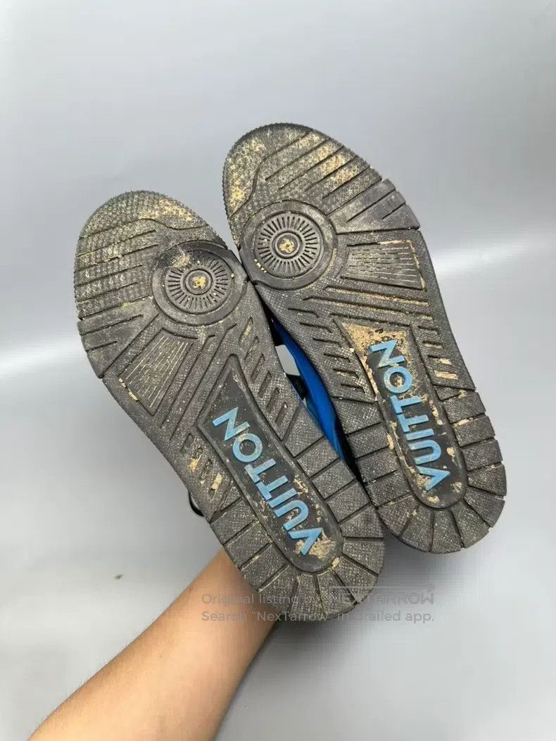 Louis Vuitton Louis Vuitton Trainer Blue and Black Casual Shoes Size US 7 / EU 40 - 9 Thumbnail