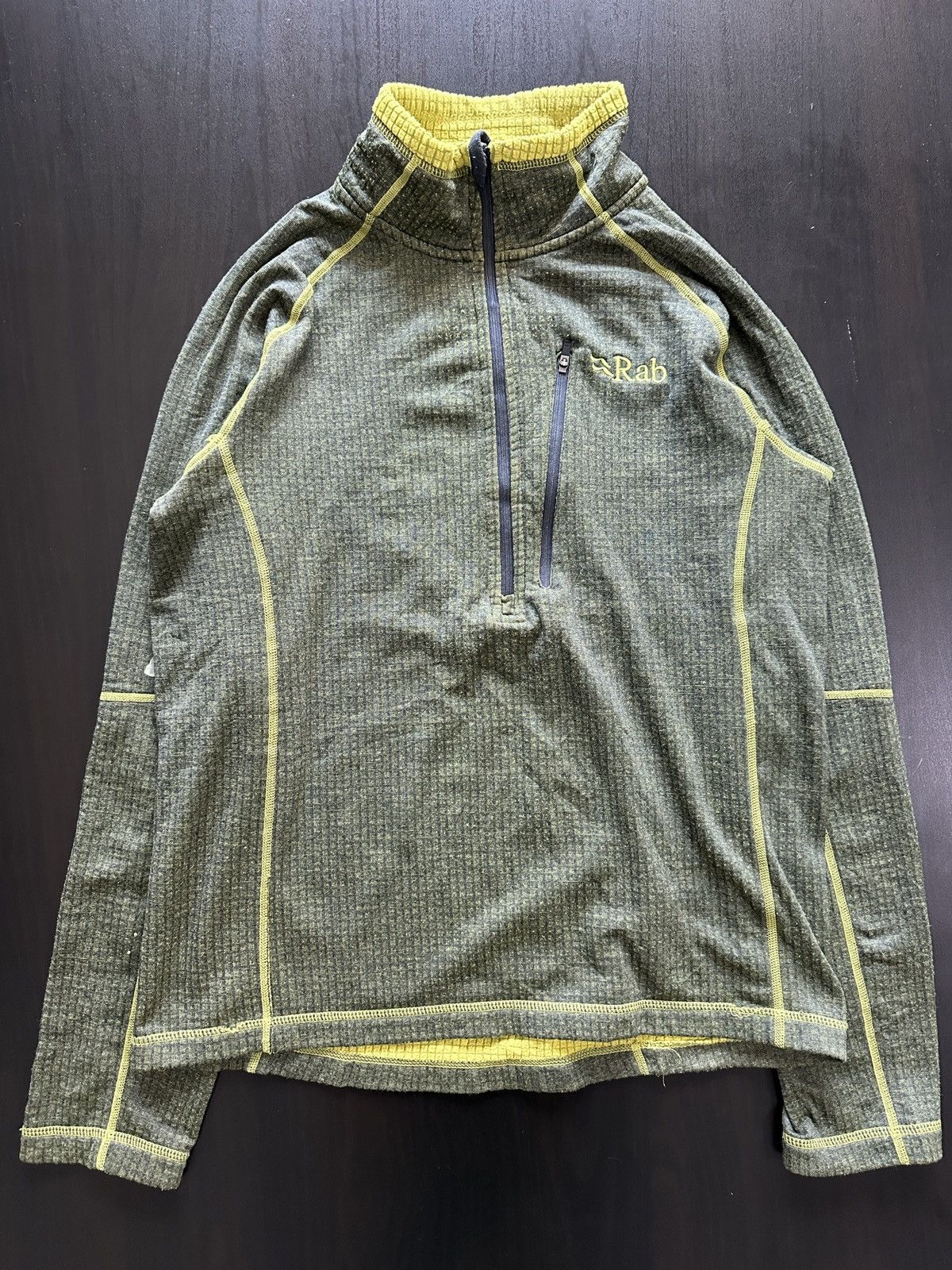 Rab Rab Nucleus Pull-On Grid Fleece Olive Size US M / EU 48-50 / 2 - 1 Thumbnail