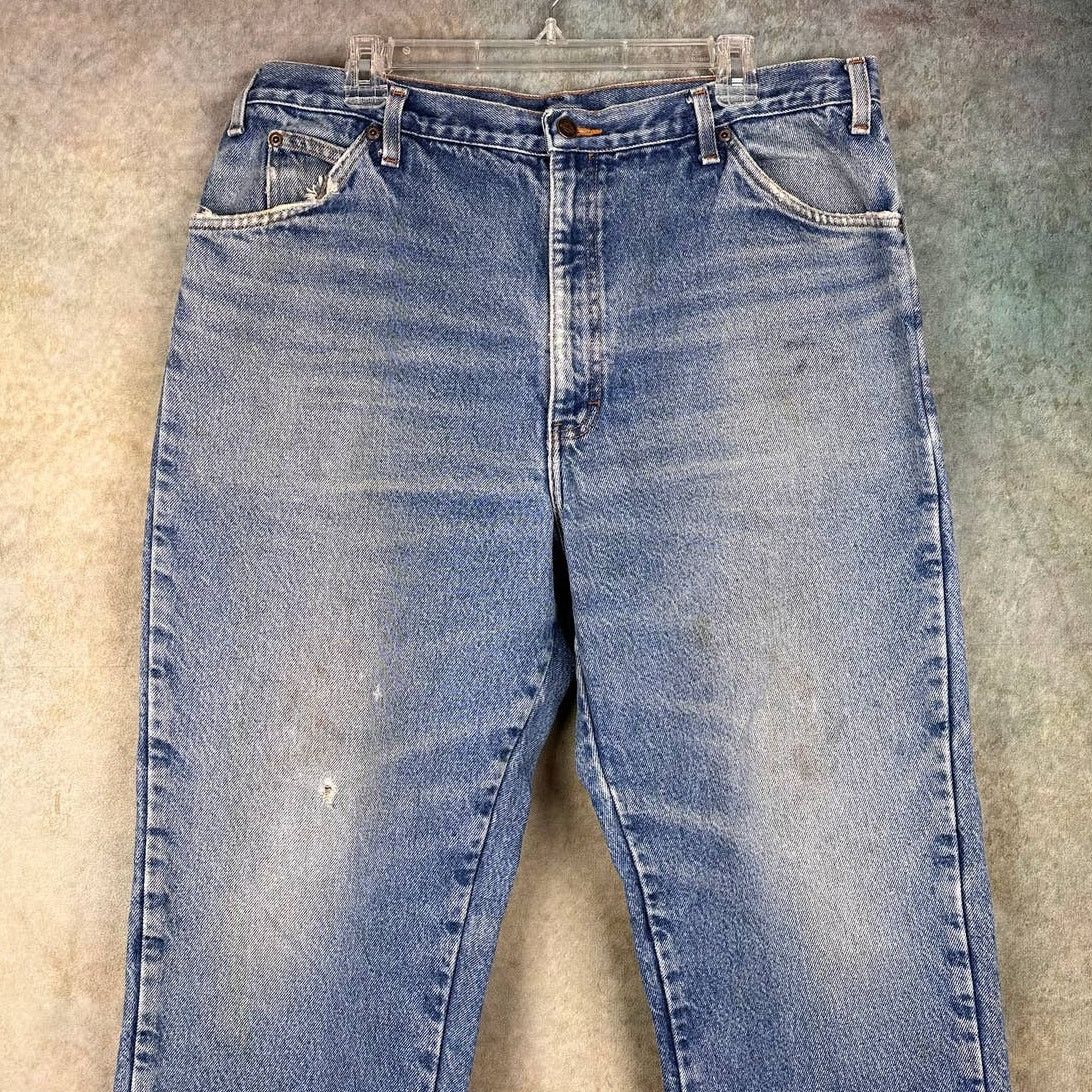 Dickies × Vintage Vintage Dickies Denim Jeans 38x30 Flannel Lined Workwear Size US 38 / EU 54 - 4 Thumbnail