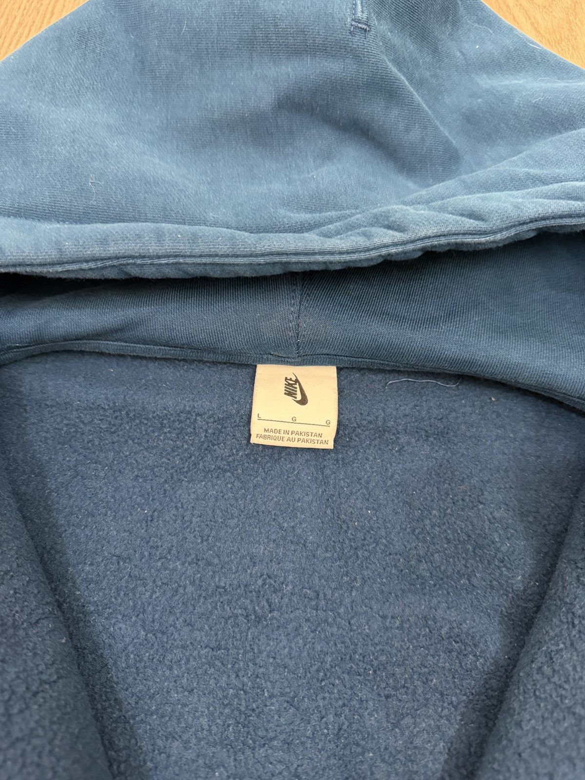 Nike Nike Blue Fleece Zip Up Size US L / EU 52-54 / 3 - 3 Thumbnail