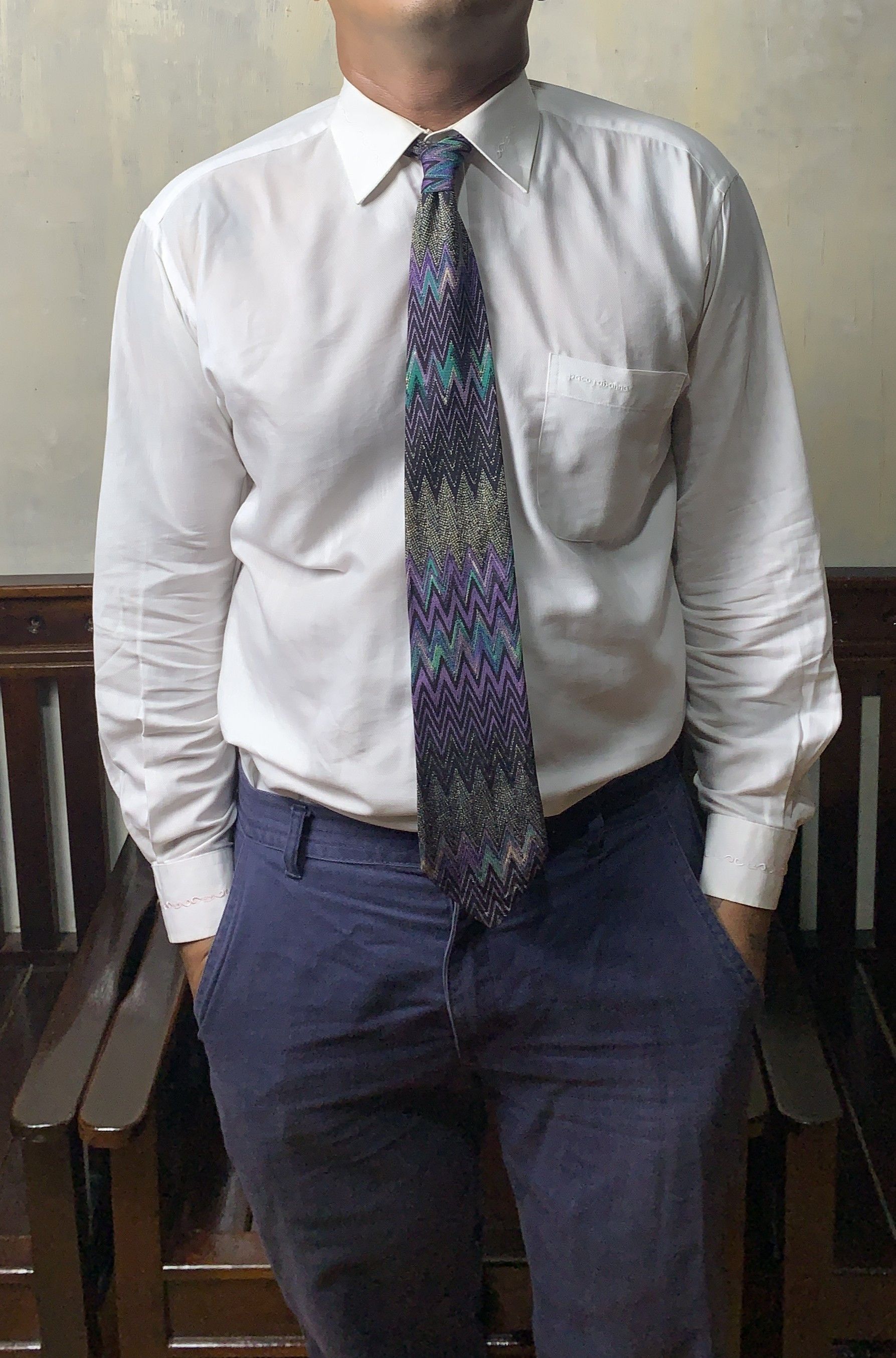 Missoni 2000s Missoni Zig-zag Multicolor Tie (OSFA) Size ONE SIZE - 2 Thumbnail