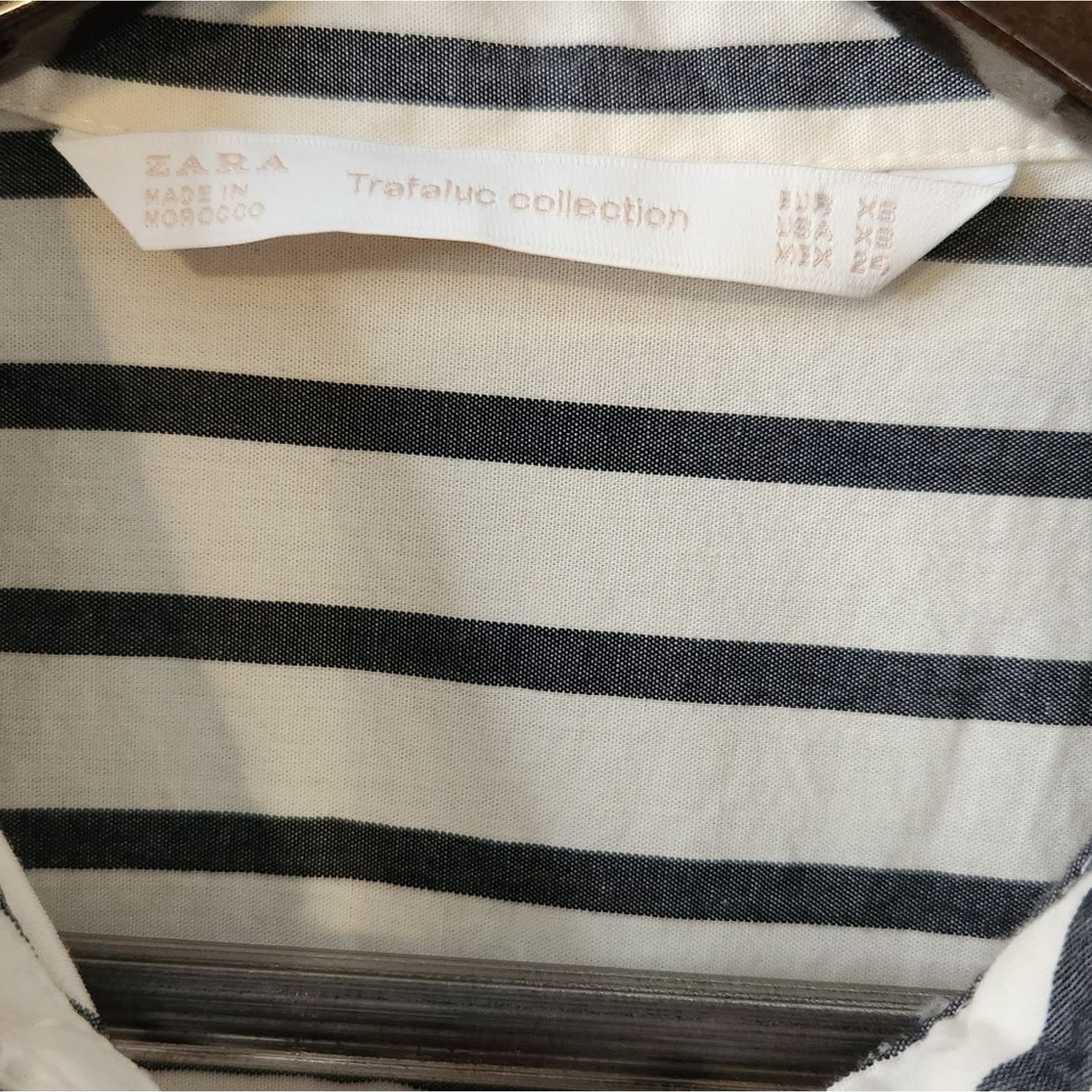 Zara Zara Trafaluc Striped button down Blouse xs Size XS / US 0-2 / IT 36-38 - 8 Thumbnail