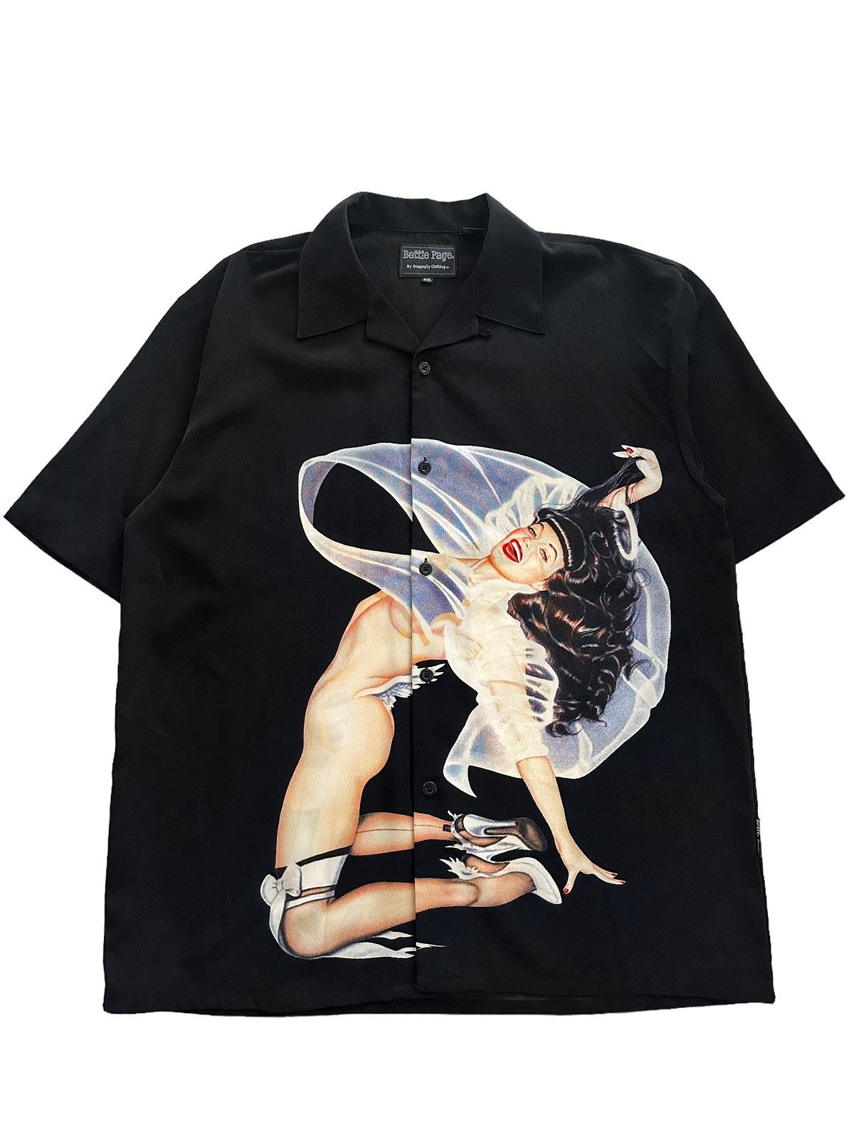 Vintage Vintage Dragonfly Bettie Page Shirt | Grailed