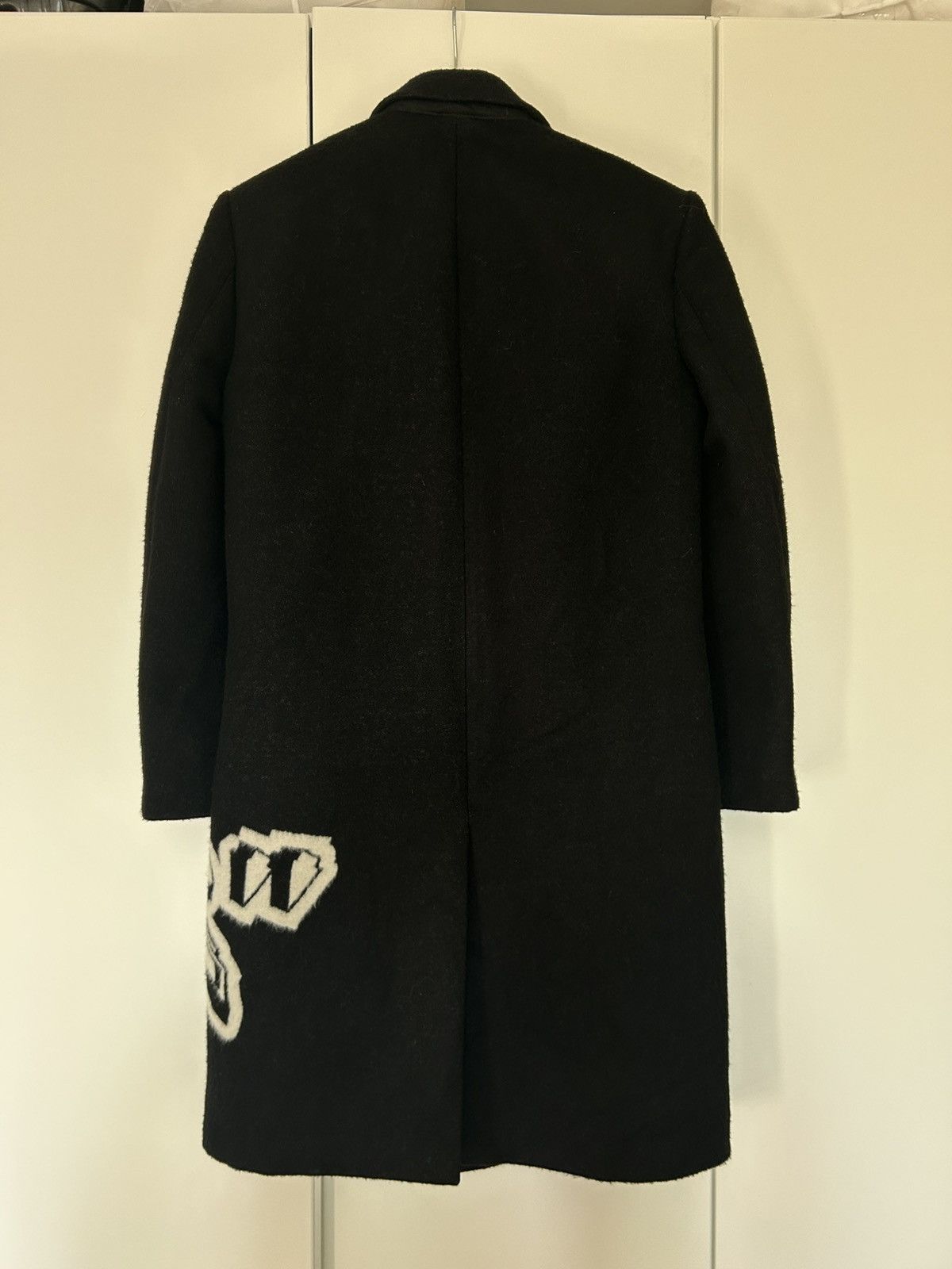 Off-White Off-White Graffiti Wool Skate Long Coat Size 48 Size US M / EU 48-50 / 2 - 2 Thumbnail