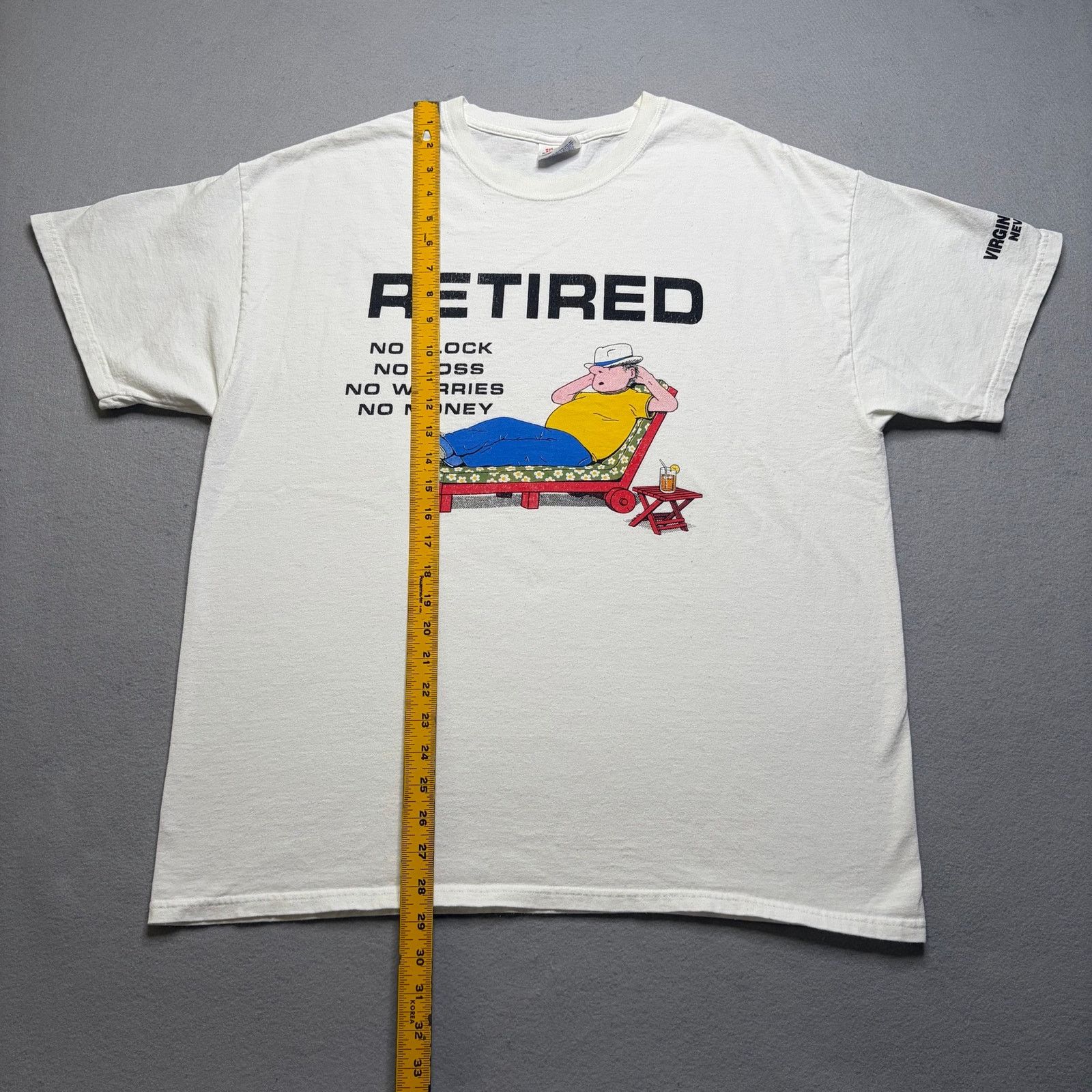 Hanes Vintage Retired Graphic T Shirt Men’s XL White Funny Nevada Size US XL / EU 56 / 4 - 4 Thumbnail