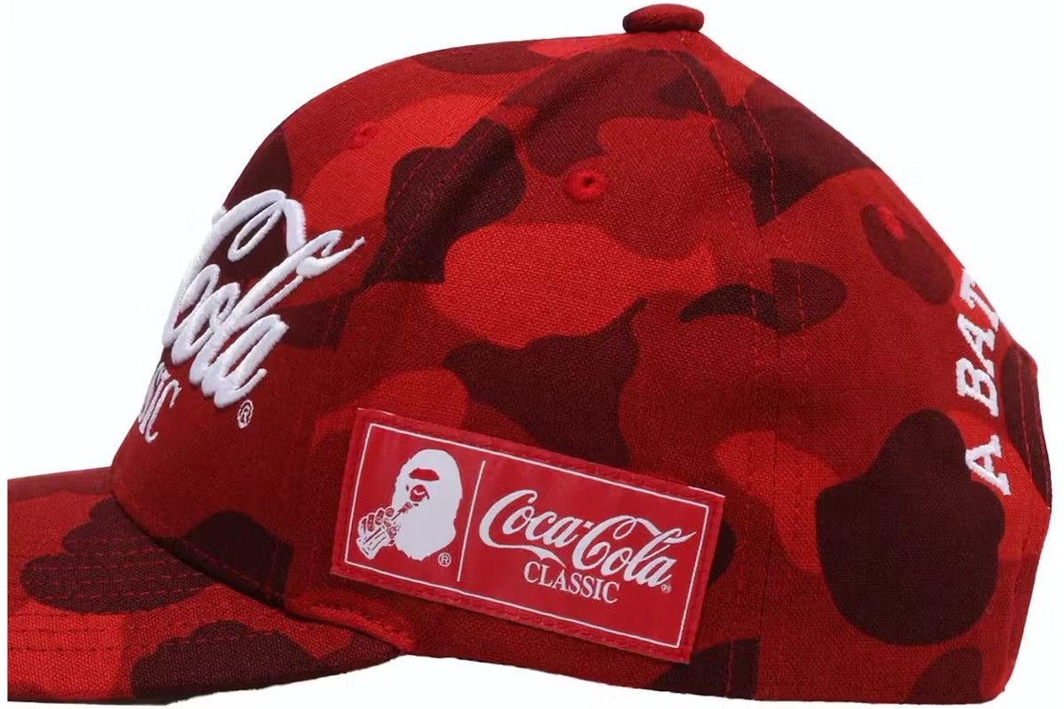 Bape BAPE x Coca-Cola Color Camo Snap Back Cap Red Size ONE SIZE - 3 Thumbnail