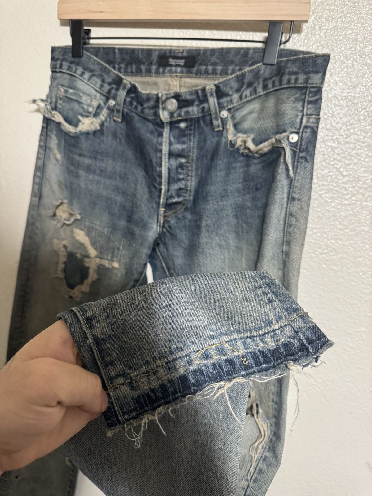 Undercover Undercover SS10 68 Blue Yarn Denim Size US 31 - 5 Thumbnail