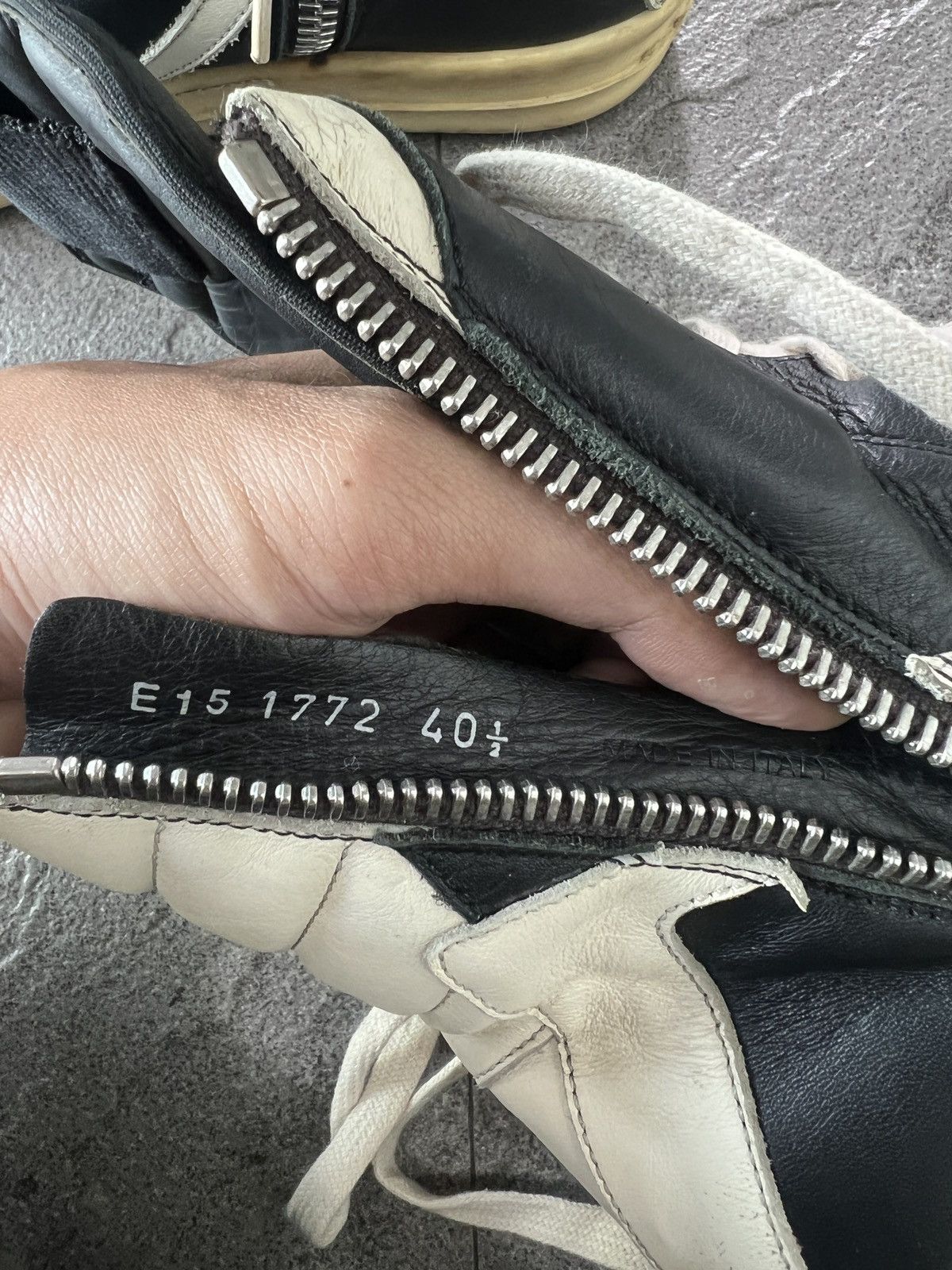 Rick Owens Rick Owens Geobasket High Top Sneakers Black EU40.5 Size US 7.5 / EU 40-41 - 8 Thumbnail