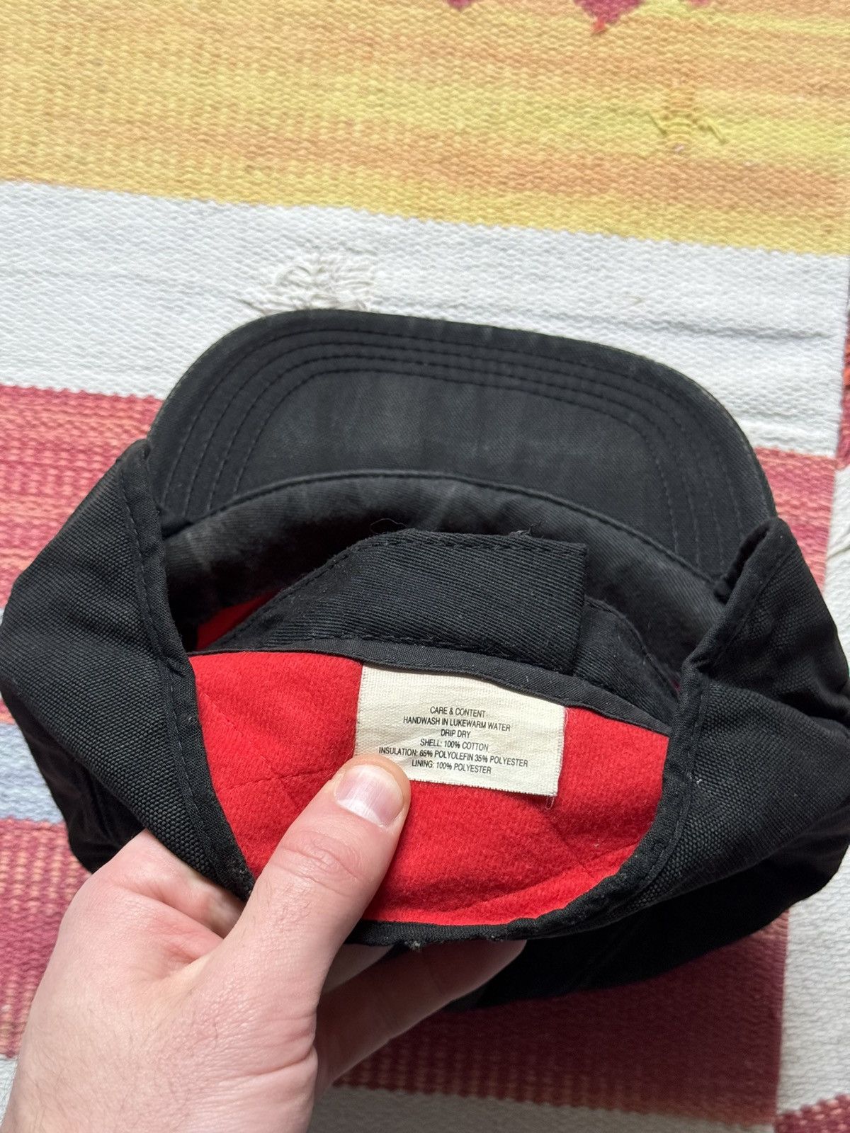 Carhartt Vintage 90’s Carhartt Made In USA Faded Work Insulation Hat Size ONE SIZE - 7 Thumbnail