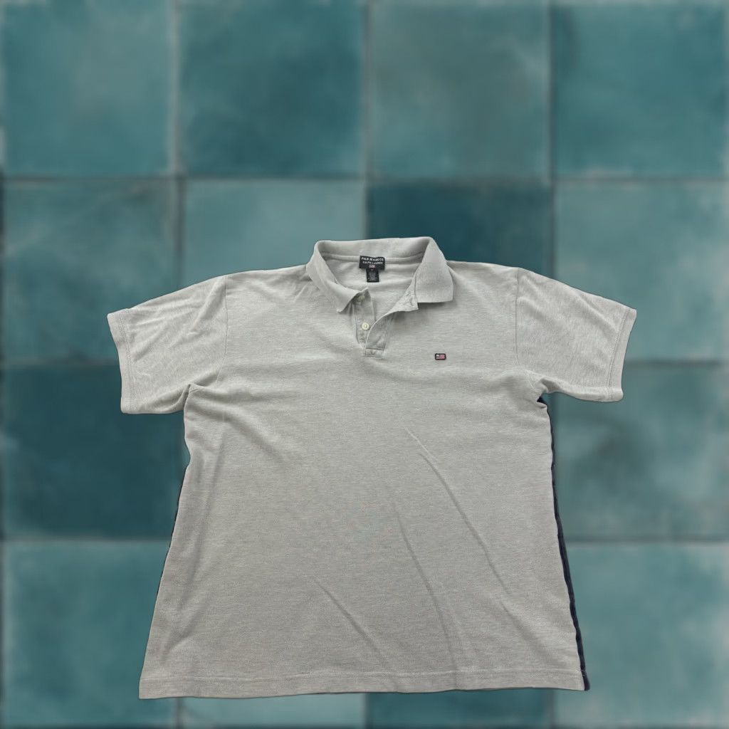 Polo Ralph Lauren Ralph Lauren Polo Shirt Men’s M Gray Short Sleeve Mini Flag Polo Jeans Co Size US M / EU 48-50 / 2 - 1 Thumbnail