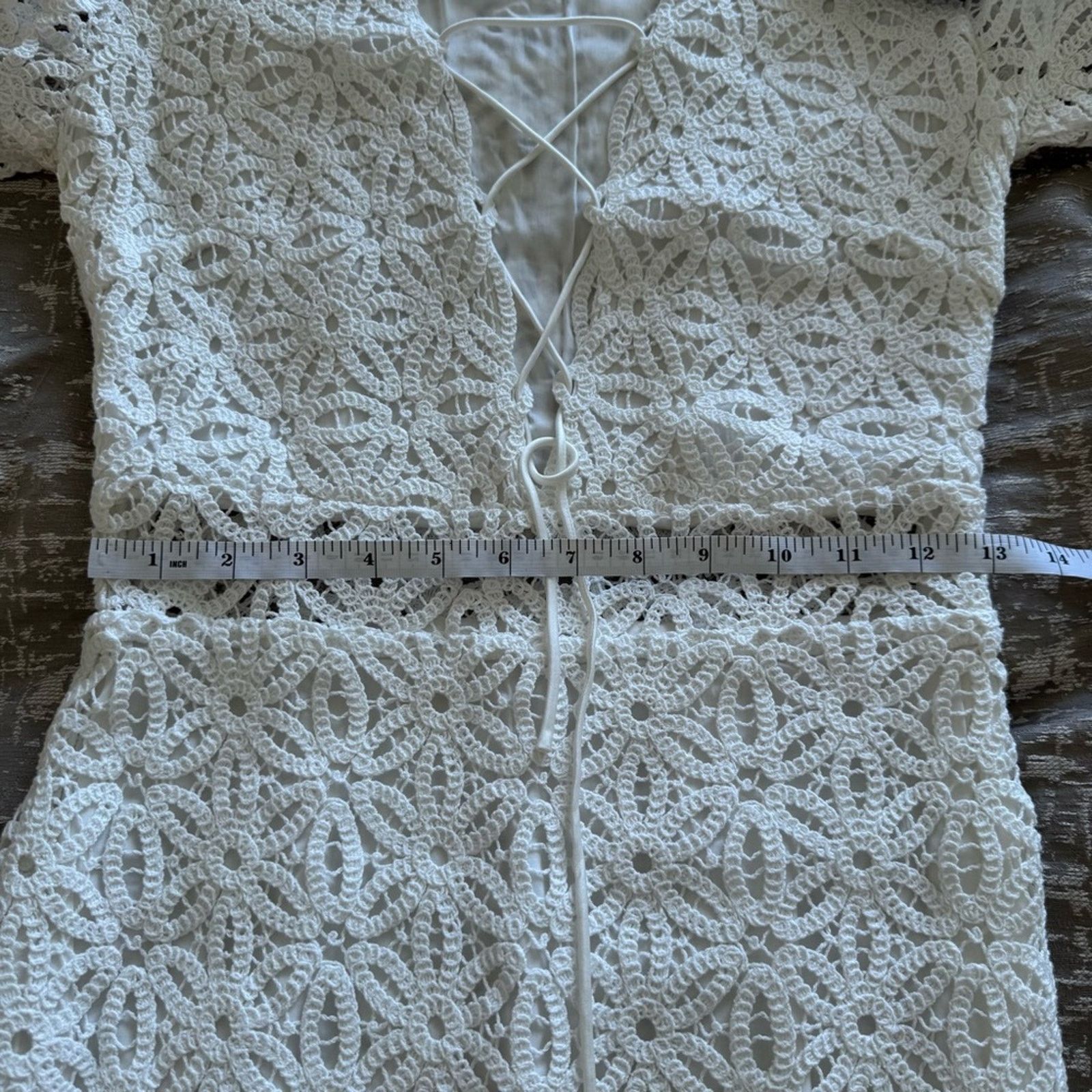 The Kooples NWT! The Kooples White Long Sleeve Crochet Dress, Size 0 Size XS / US 0-2 / IT 36-38 - 15 Thumbnail