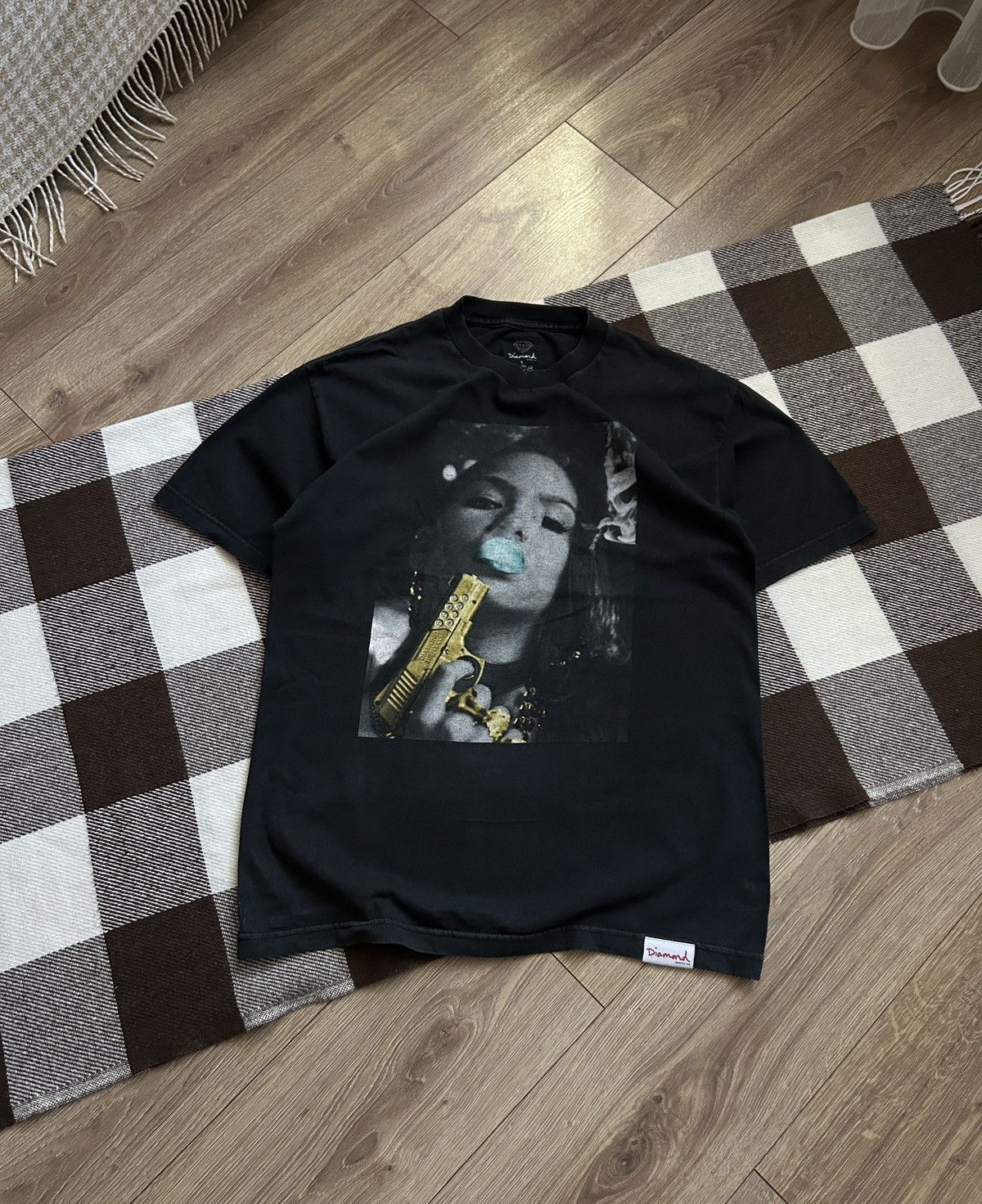 Diamond Supply Co. Vintage Diamond Supply x Cassie co Guns big logo shirt mens Size US L / EU 52-54 / 3 - 2 Thumbnail