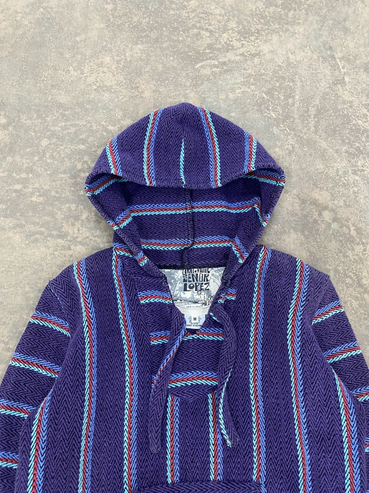 Vintage VINTAGE BAJA MEXICAN HOODIE HEAVY KNIT 90s Size M / US 6-8 / IT 42-44 - 6 Thumbnail