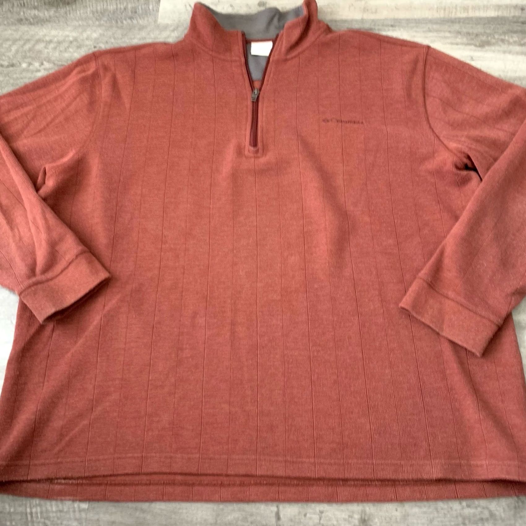 Rusty Columbia 1/4 Zip Pullover Sweater Mens Sz XXL Rust Mock Neck Fleece Long Sleeve Casual Outdoor Sports Hiking Walking Mens Size US XXL / EU 58 / 5 - 7 Thumbnail