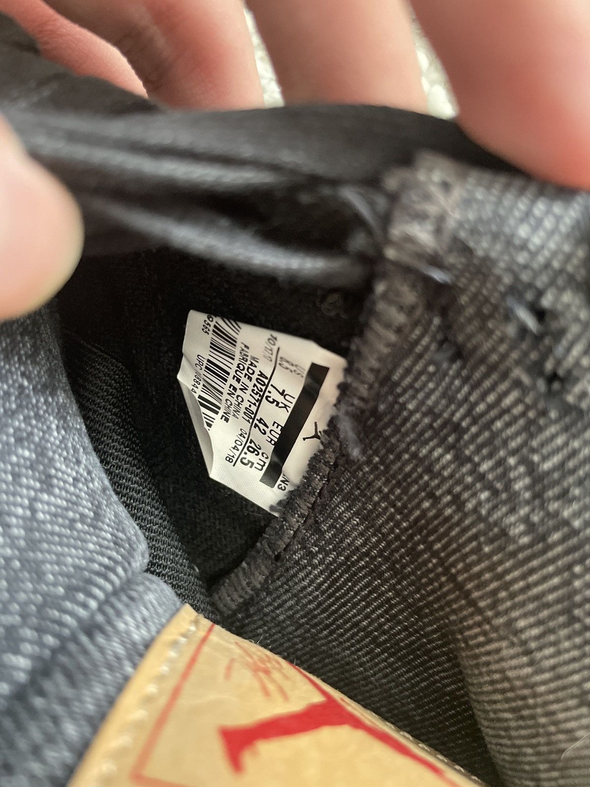 Levi's × Nike Levis x Nike Air Jordan 4 Retro Black Size US 8.5 / EU 41-42 - 9 Thumbnail