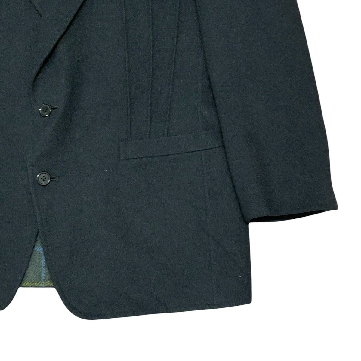 Lanvin Vintage Lanvin Paris Pleated Wool & Cashmere Blazer Coat Size 52R - 4 Thumbnail