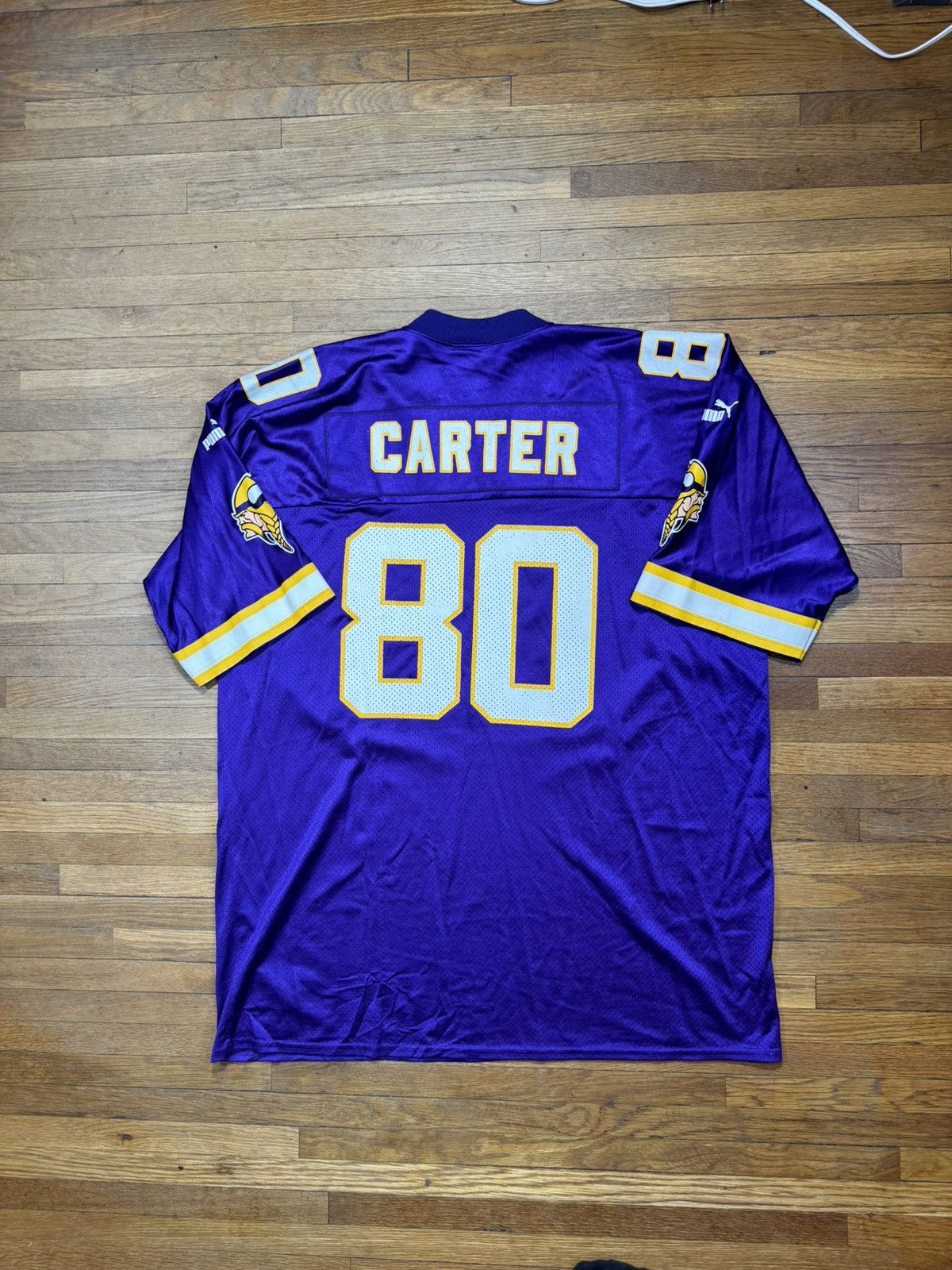 Puma × Vintage Vintage Chris Carter Minnesota Vikings Jersey Size US XXL / EU 58 / 5 - 2 Thumbnail