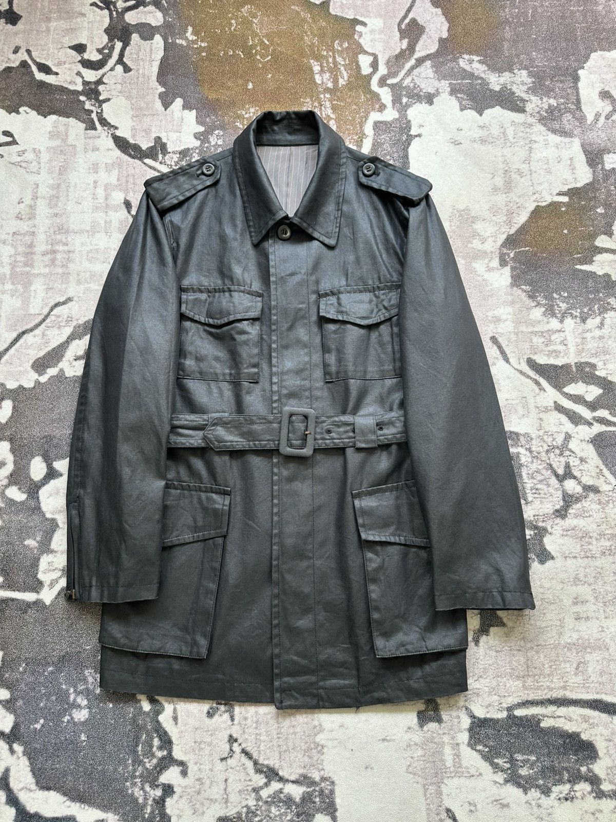 JUN MEN 80’s Junmen waxed trench coat Size US M / EU 48-50 / 2 - 1 Thumbnail