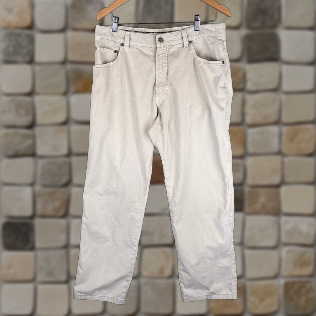 Ermenegildo Zegna Ermenegildo Zegna Jeans Men 34 Tan Beige 5-Pocket Denim Casual *READ* Size US 34 / EU 50 - 1 Thumbnail