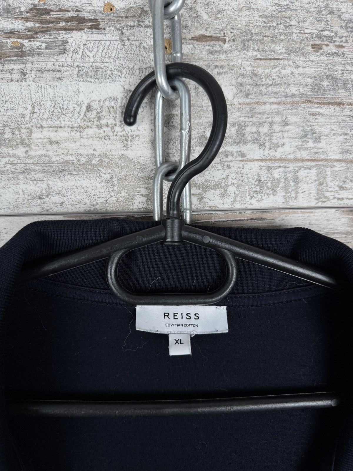 Reiss Mens Reiss polos luxury navy T-shirt tee Egyptian cotton Size US XL / EU 56 / 4 - 5 Thumbnail