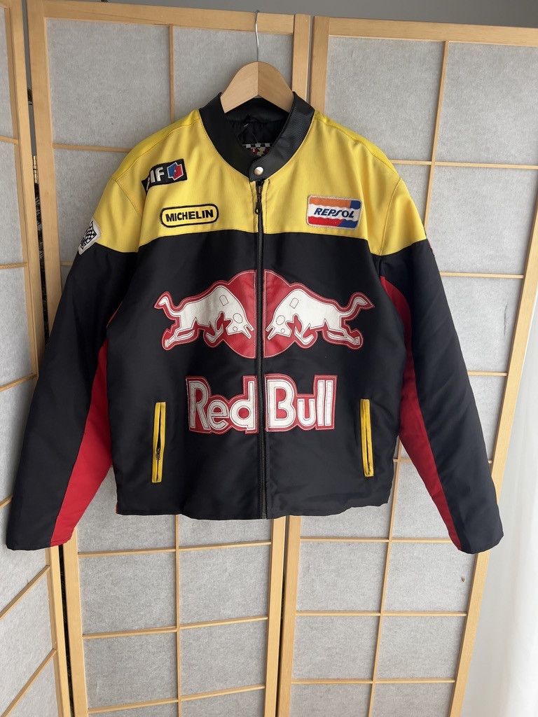 Red Bull CRAZY! Red Bull Vintage 2000s Racing bomber jacket baggy y2k Size US L / EU 52-54 / 3 - 7 Thumbnail