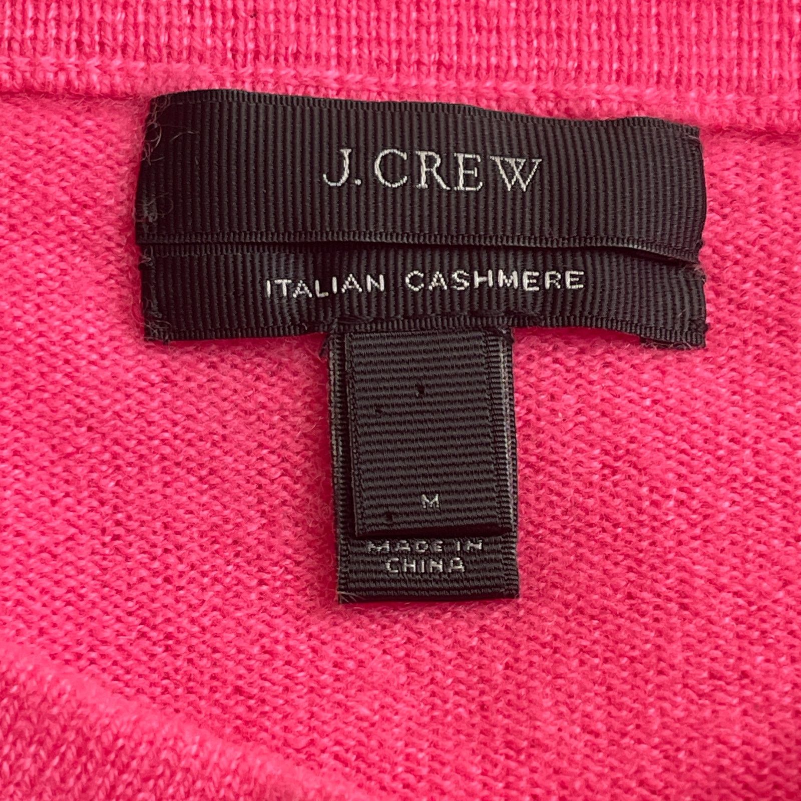 J.Crew J. Crew Hot Pink 100% Italian Cashmere Sweater Size Medium Size M / US 6-8 / IT 42-44 - 3 Thumbnail