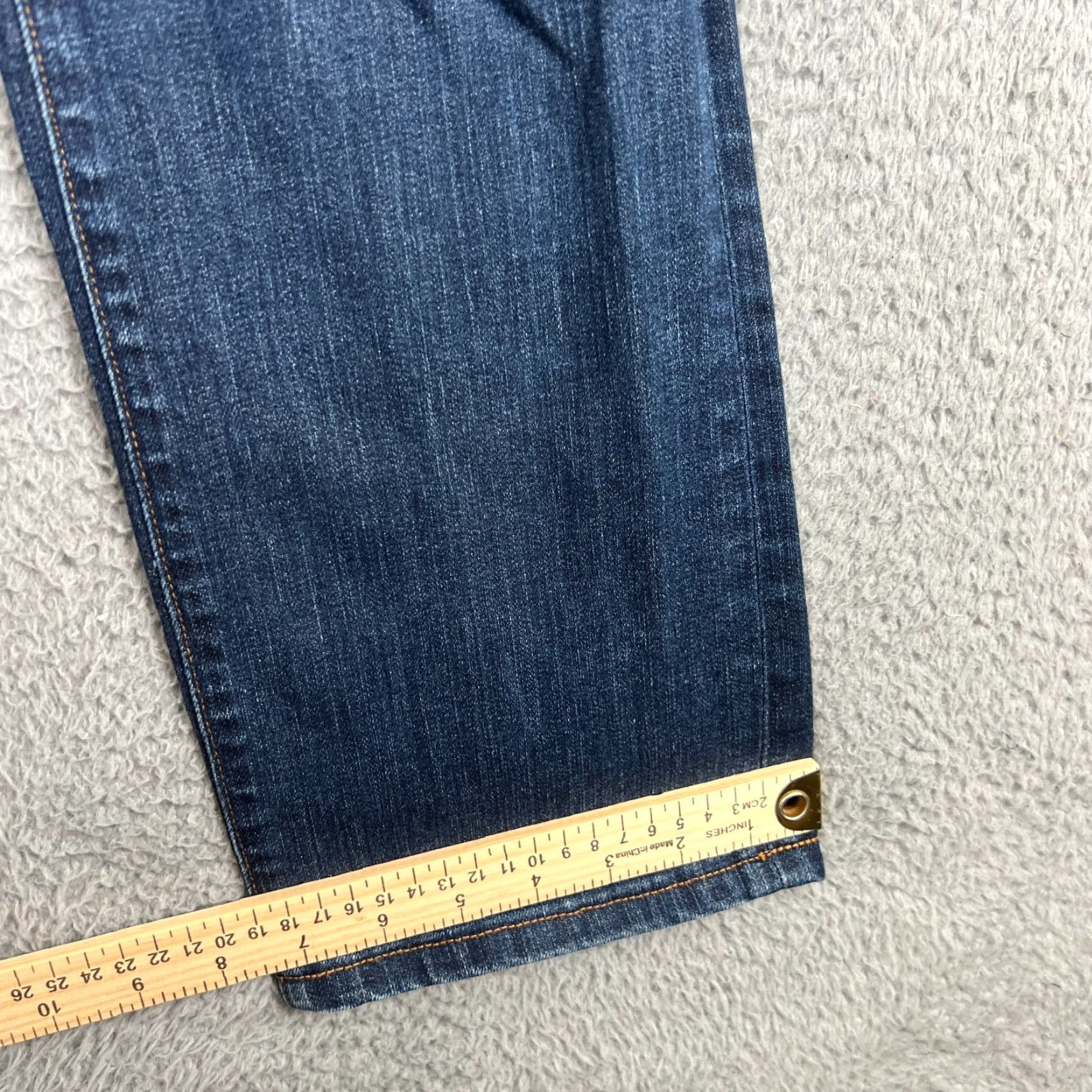 J Brand J Brand Women's Jeans Denim Cigarette Leg Dark Wash Stretch Size 32 Size 24" / US 00 / IT 34 - 2 Thumbnail