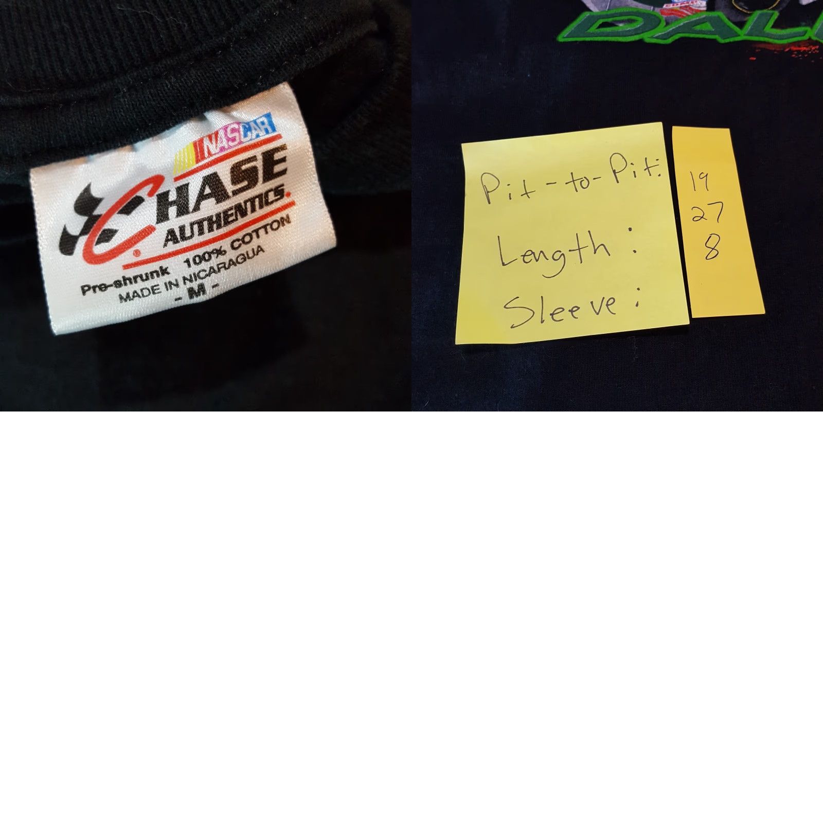 Chase Authentics VINTAGE Dale Earnhardt Jr Amp Racing T-Shirt NASCAR Black 90s Retro Y2K Small Mens Shirt Size US S / EU 44-46 / 1 - 8 Thumbnail
