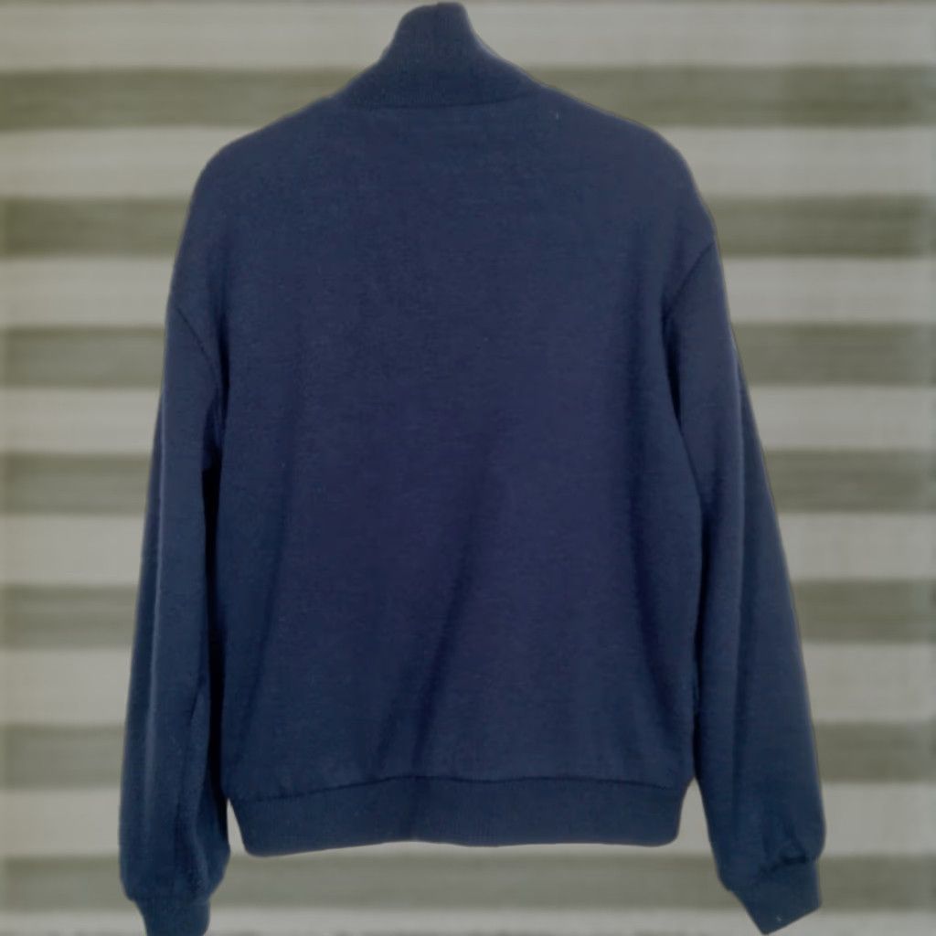 Izod VINTAGE Izod Lacoste Reversible Sweater Jacket Men L Blue Grandpa Logo Classic Retro Knit Jacket Shirt Size US L / EU 52-54 / 3 - 1 Thumbnail
