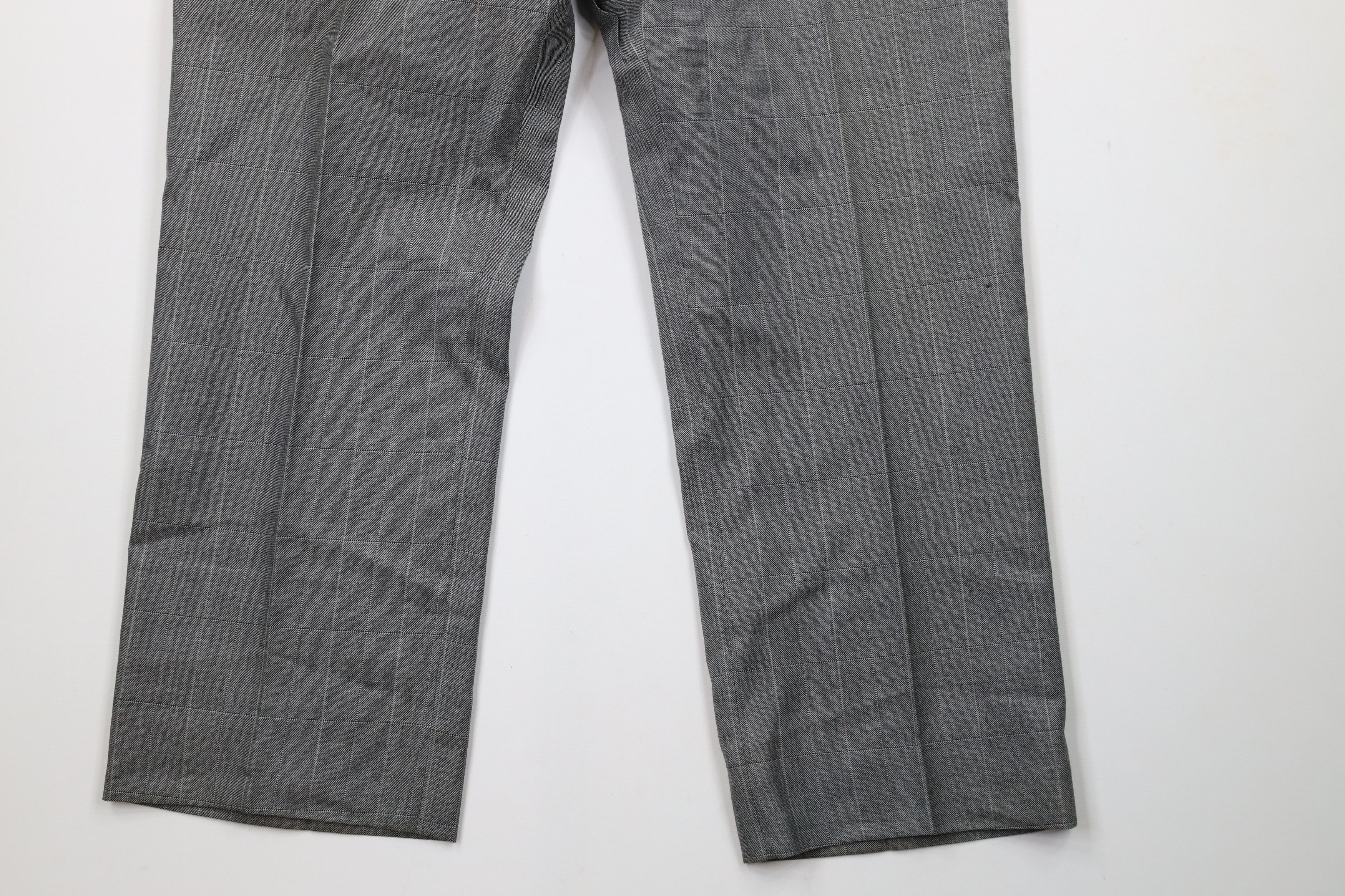 Vintage Vintage 70s Streetwear Wide Leg Chino Pants Plaid USA Size US 36 / EU 52 - 4 Thumbnail
